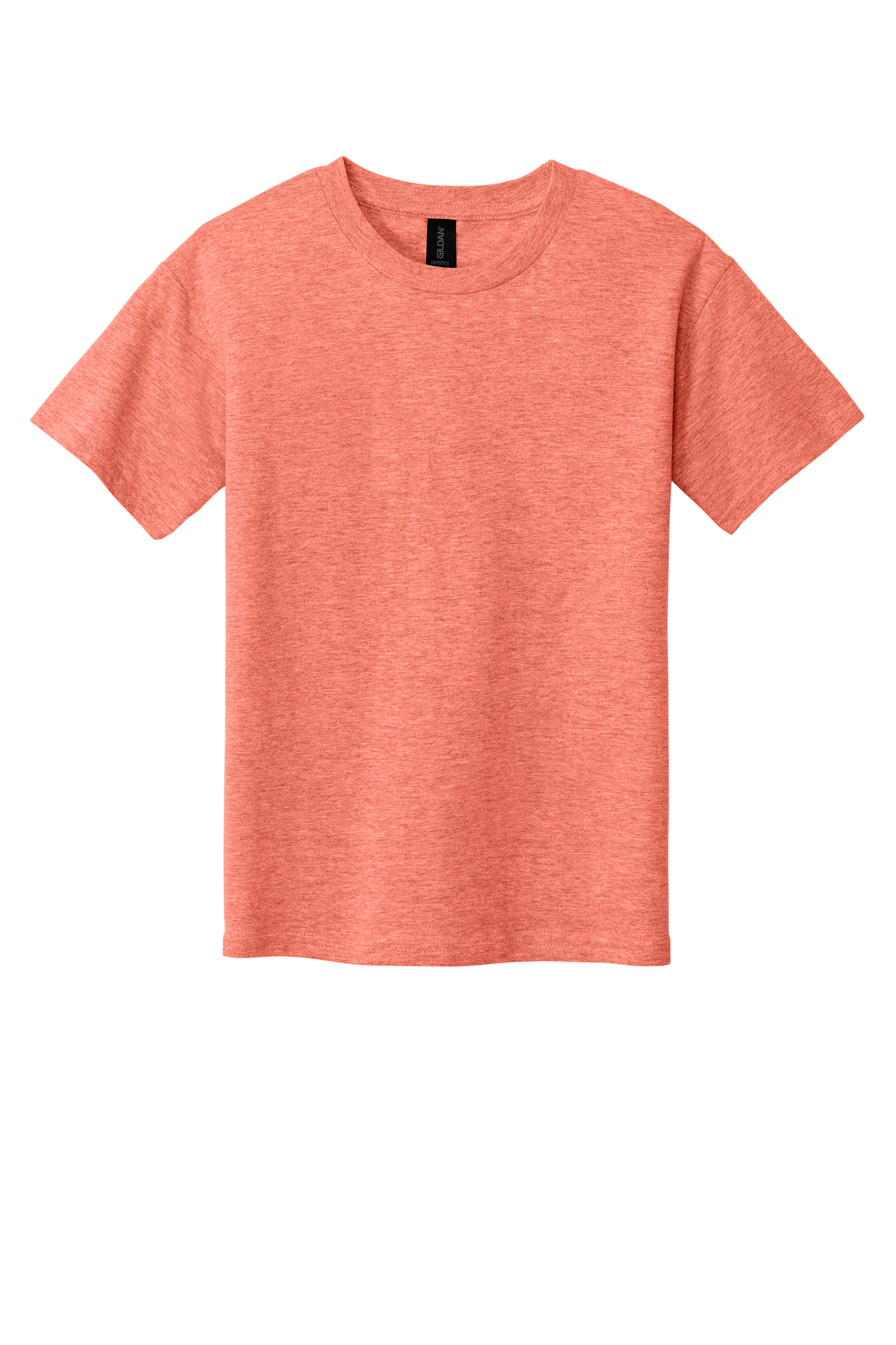 Gildan 64000B Youth Softstyle T-Shirt – Heather Orange, 4-8 pieces, Blank
