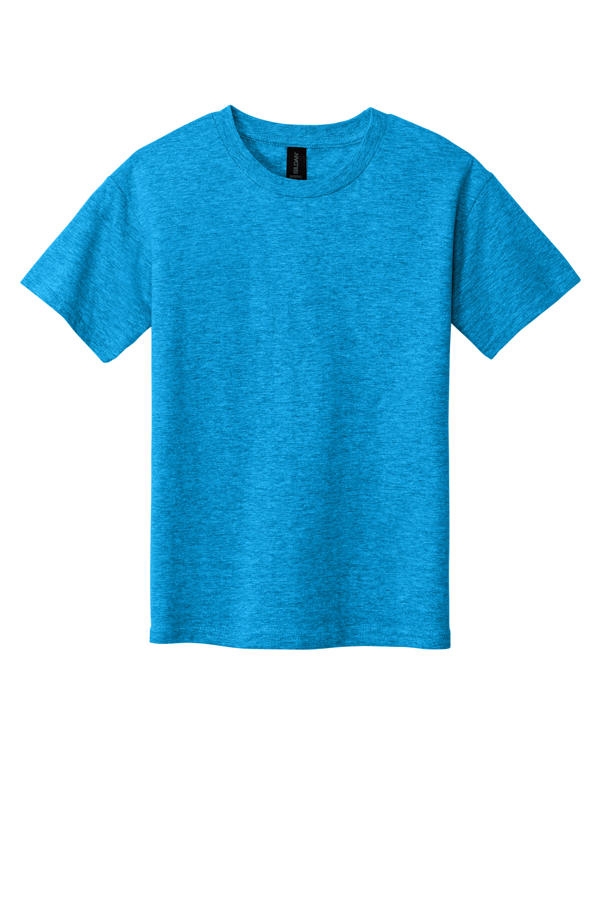 Gildan 64000B Youth Softstyle T-Shirt – Heather Sapphire, 4-8 pieces, Blank
