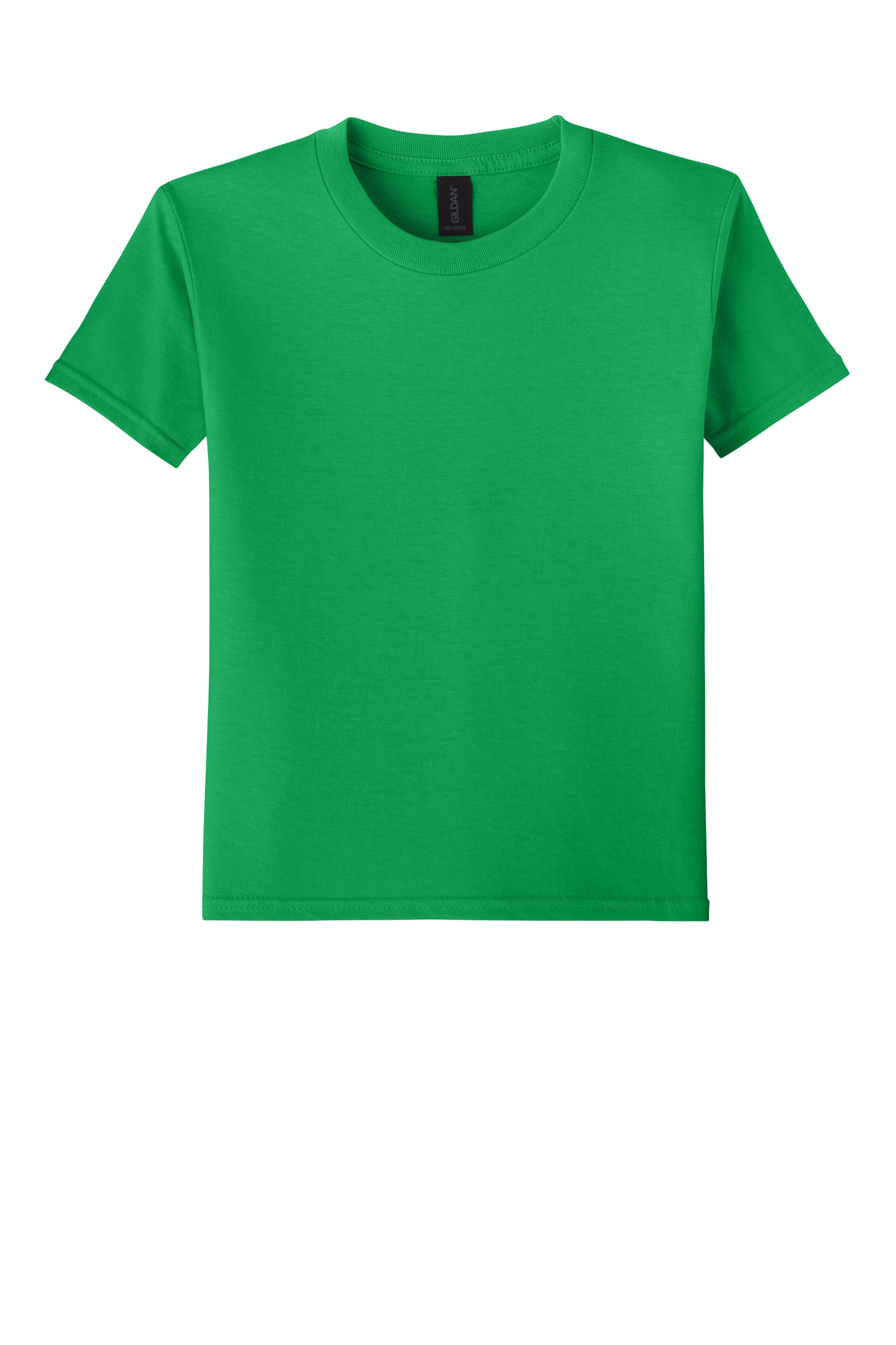 Gildan 64000B Youth Softstyle T-Shirt – Irish Green, 1-3 pieces, Blank