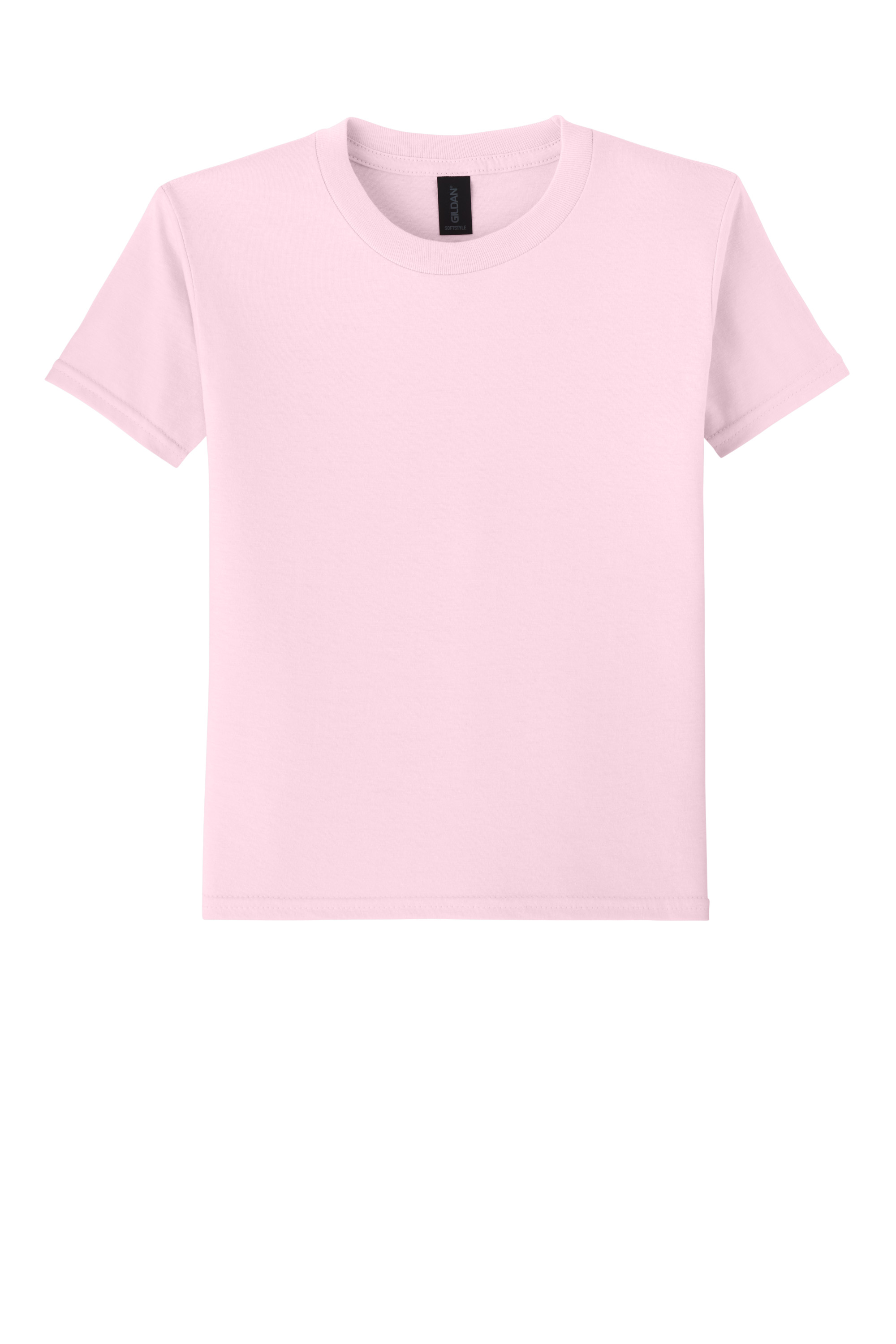 Gildan 64000B Youth Softstyle T-Shirt – Light Pink, 13-15 pieces, Blank