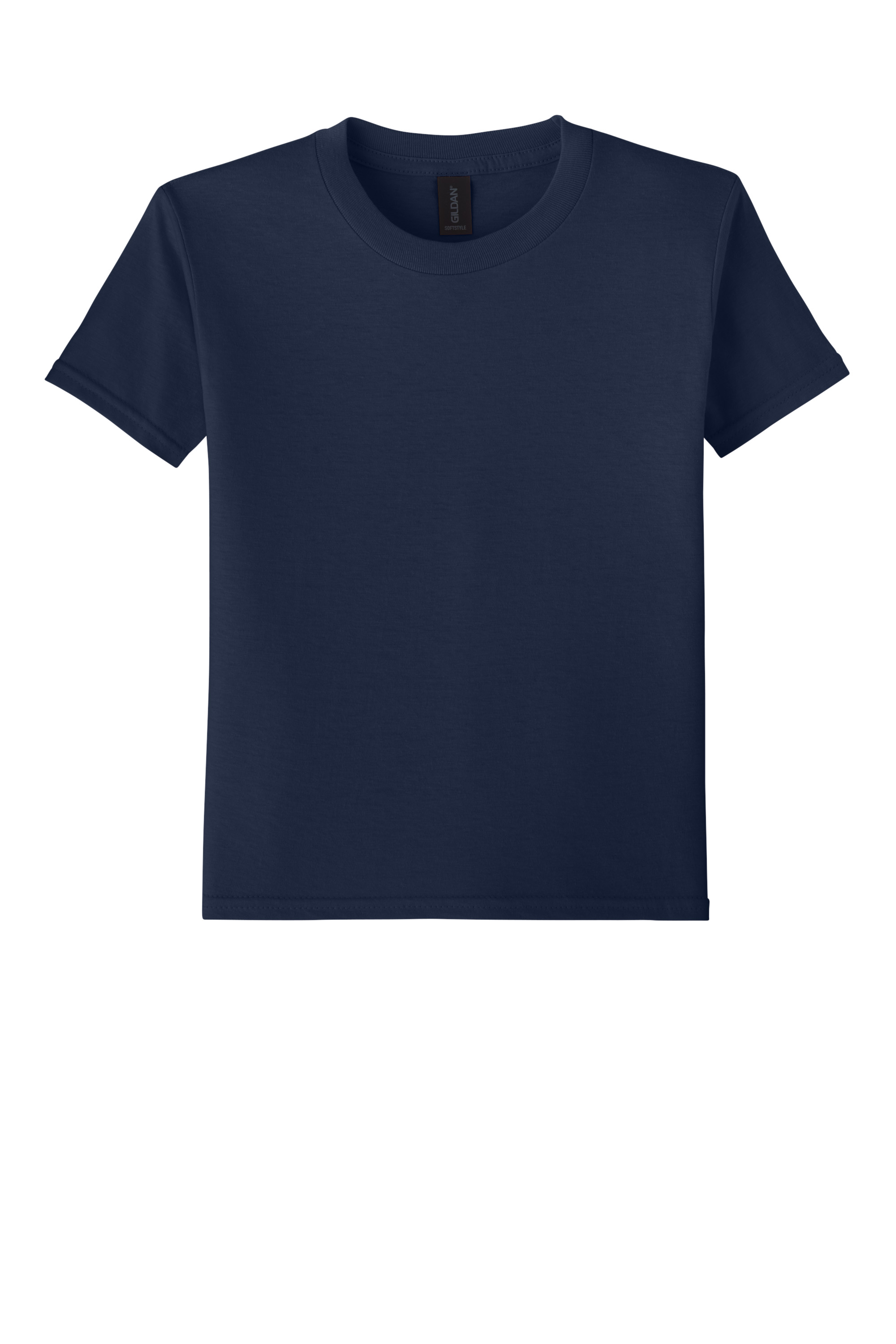 Gildan 64000B Youth Softstyle T-Shirt – Navy, 100+ pieces, Blank