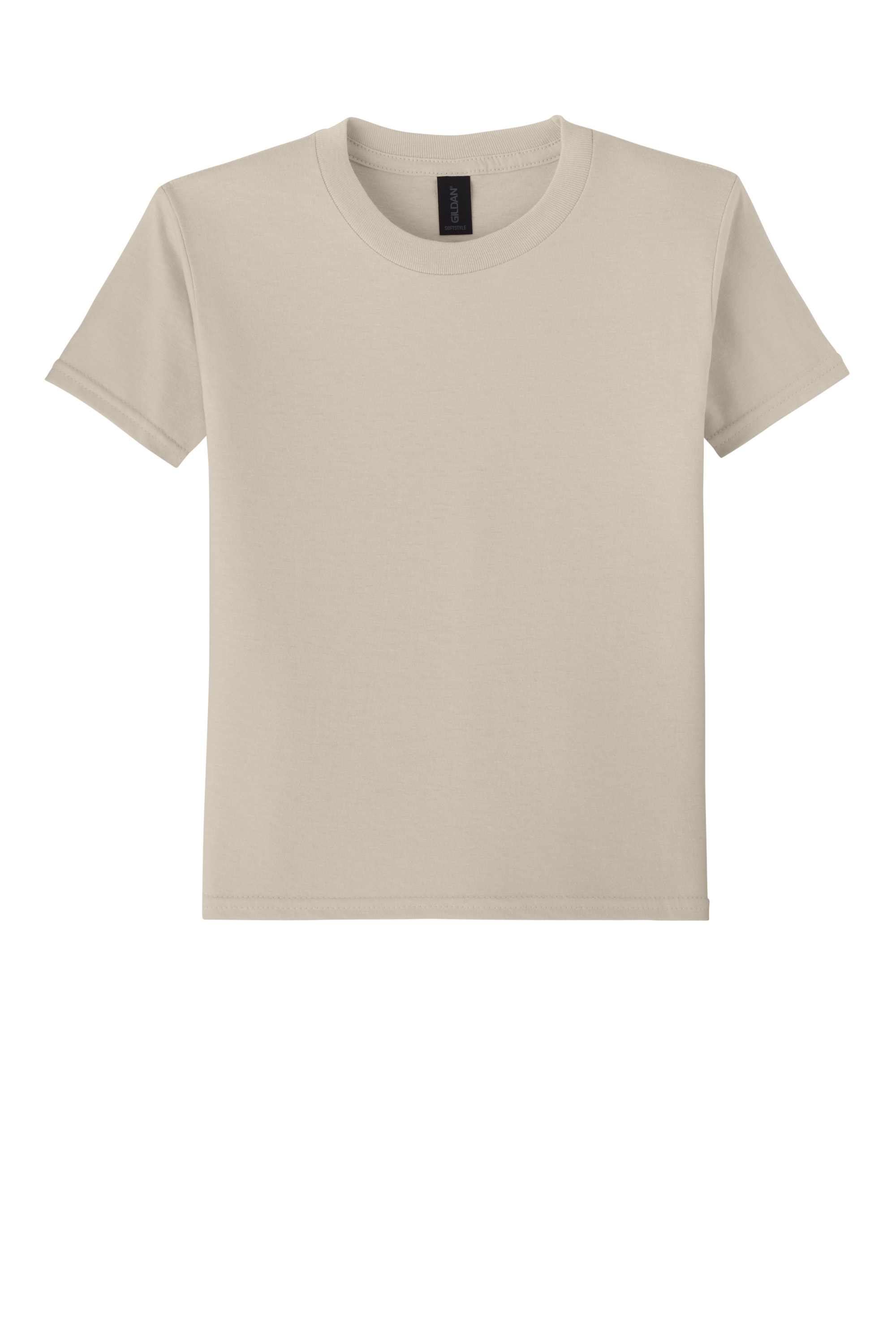 Gildan 64000B Youth Softstyle T-Shirt – Sand, 21-23 pieces, Blank