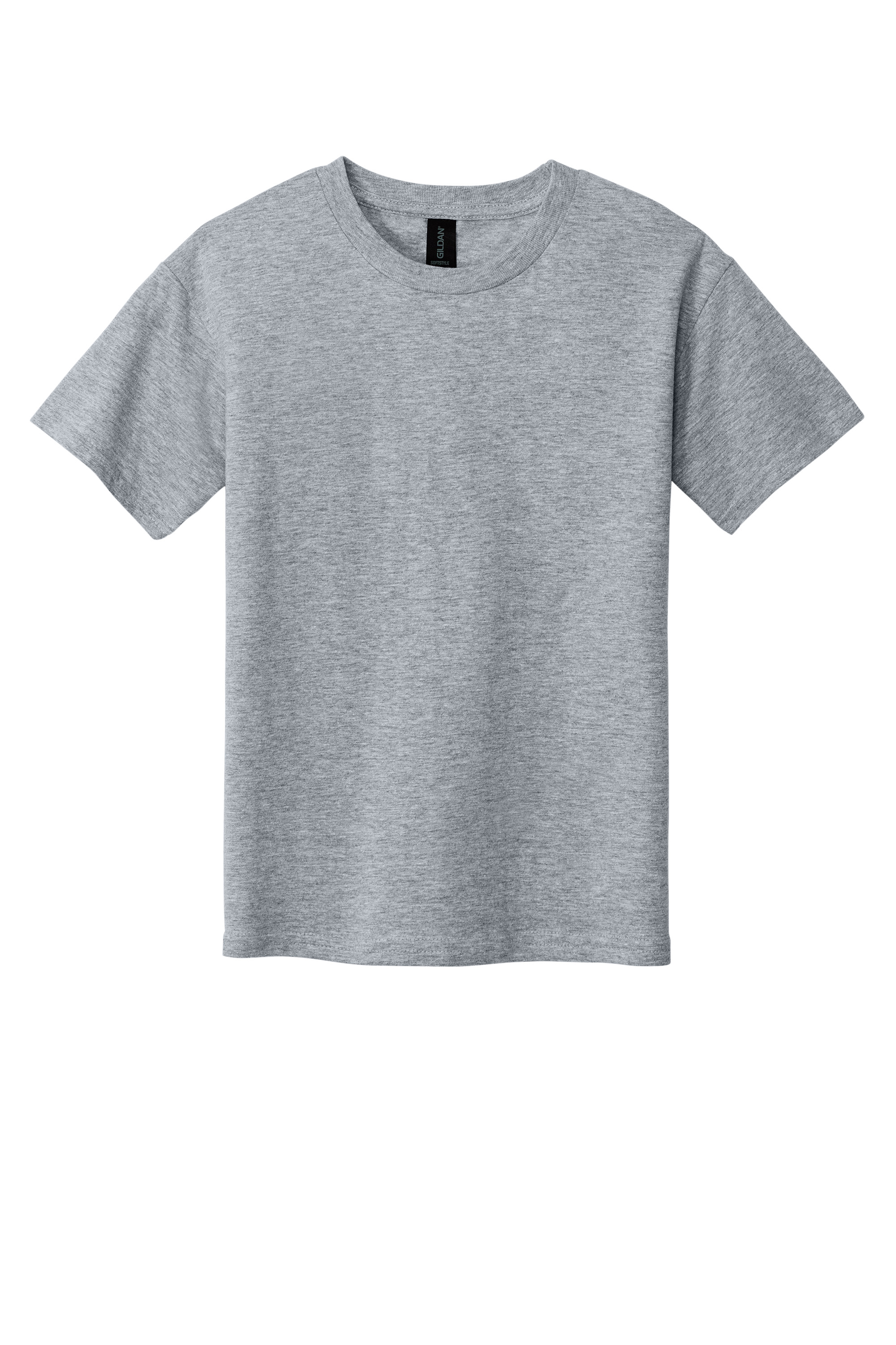 Gildan 64000B Youth Softstyle T-Shirt – Sport Grey, 48-99 pieces, Blank