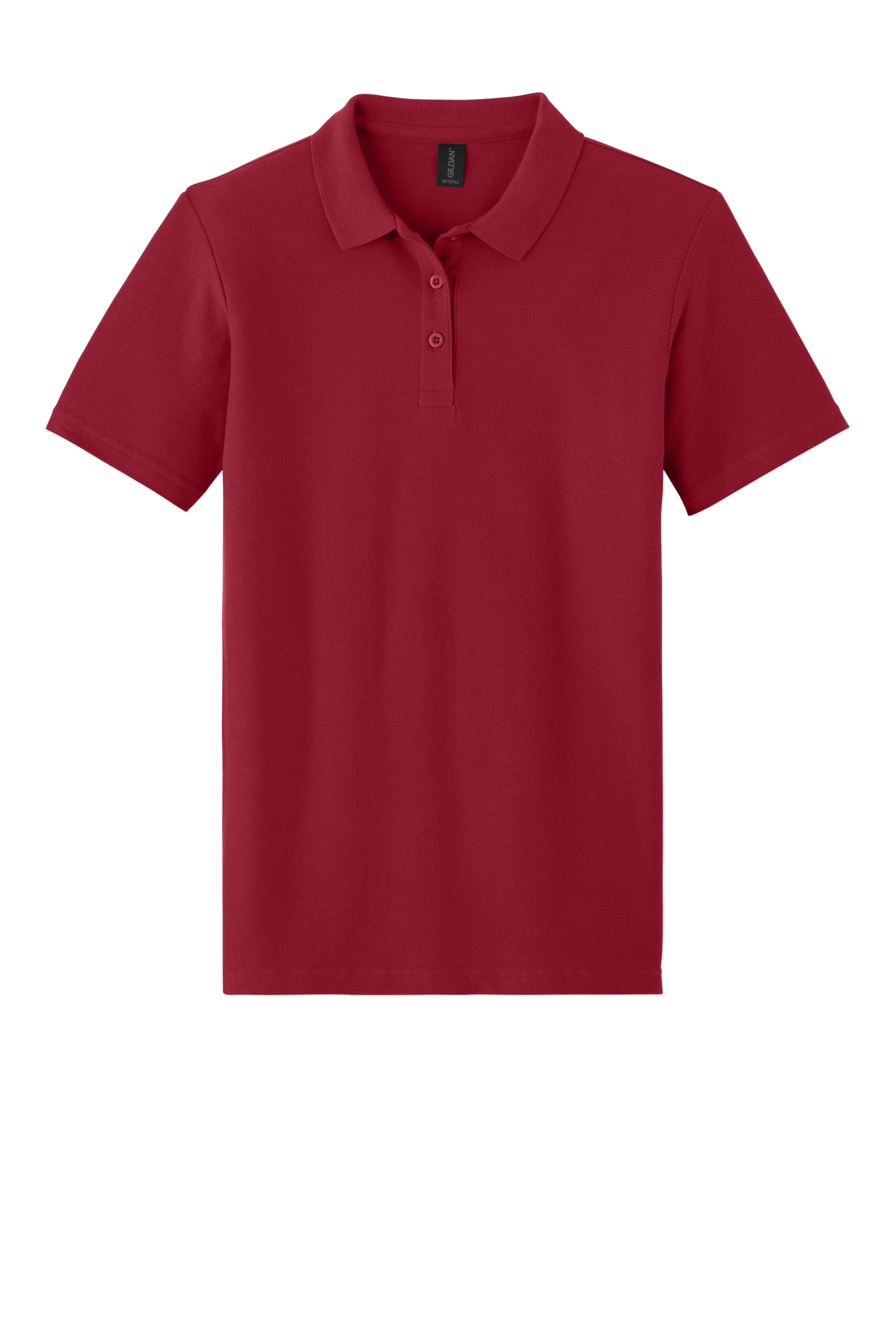 Gildan G64800L Softstyle Women's Piqué Polo – Red, 21-23 pieces, Front Print