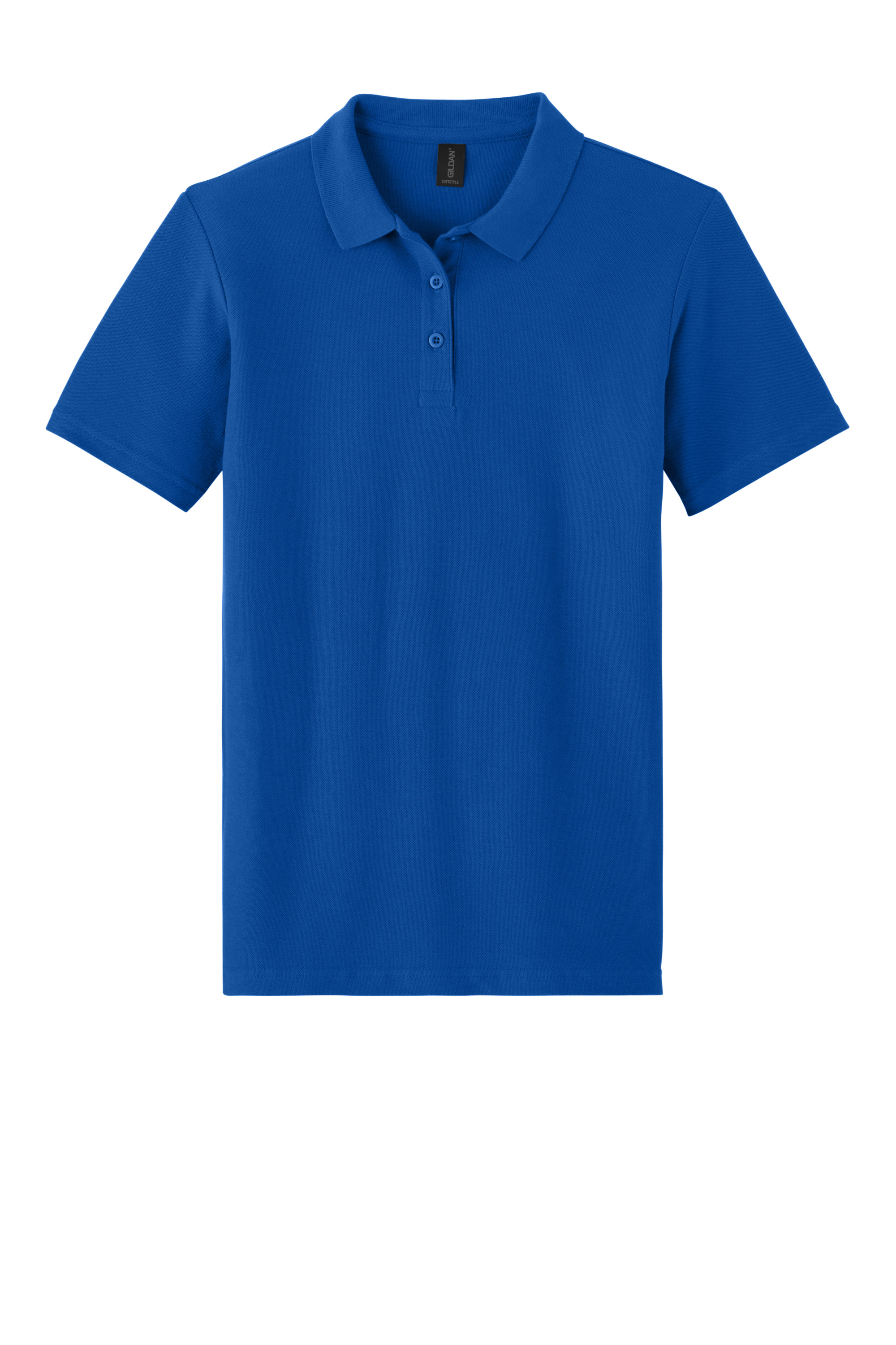 Gildan G64800L Softstyle Women's Piqué Polo – Royal, 21-23 pieces, Front Print