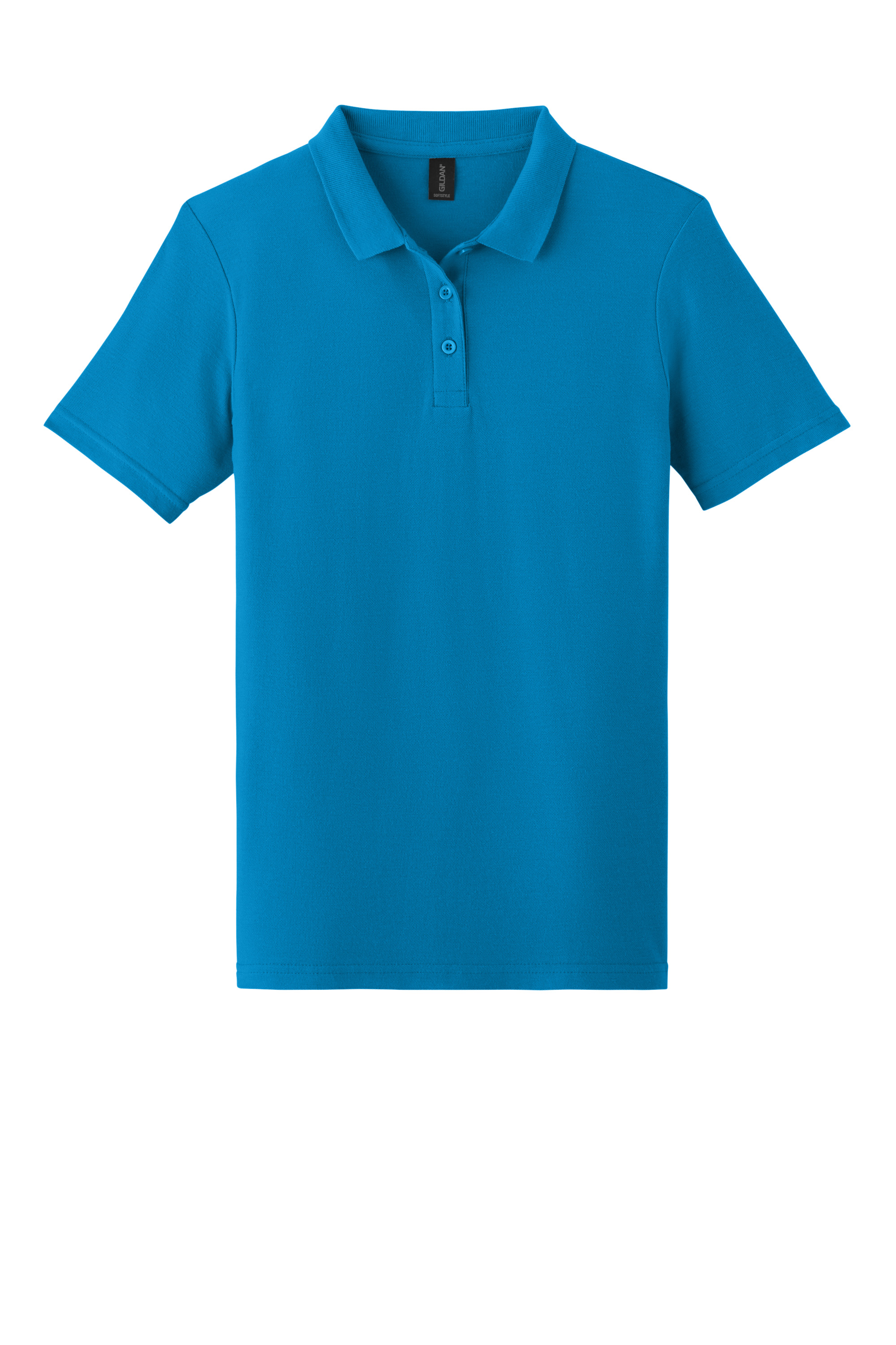Gildan G64800L Softstyle Women's Piqué Polo – Sapphire, 21-23 pieces, Front Print