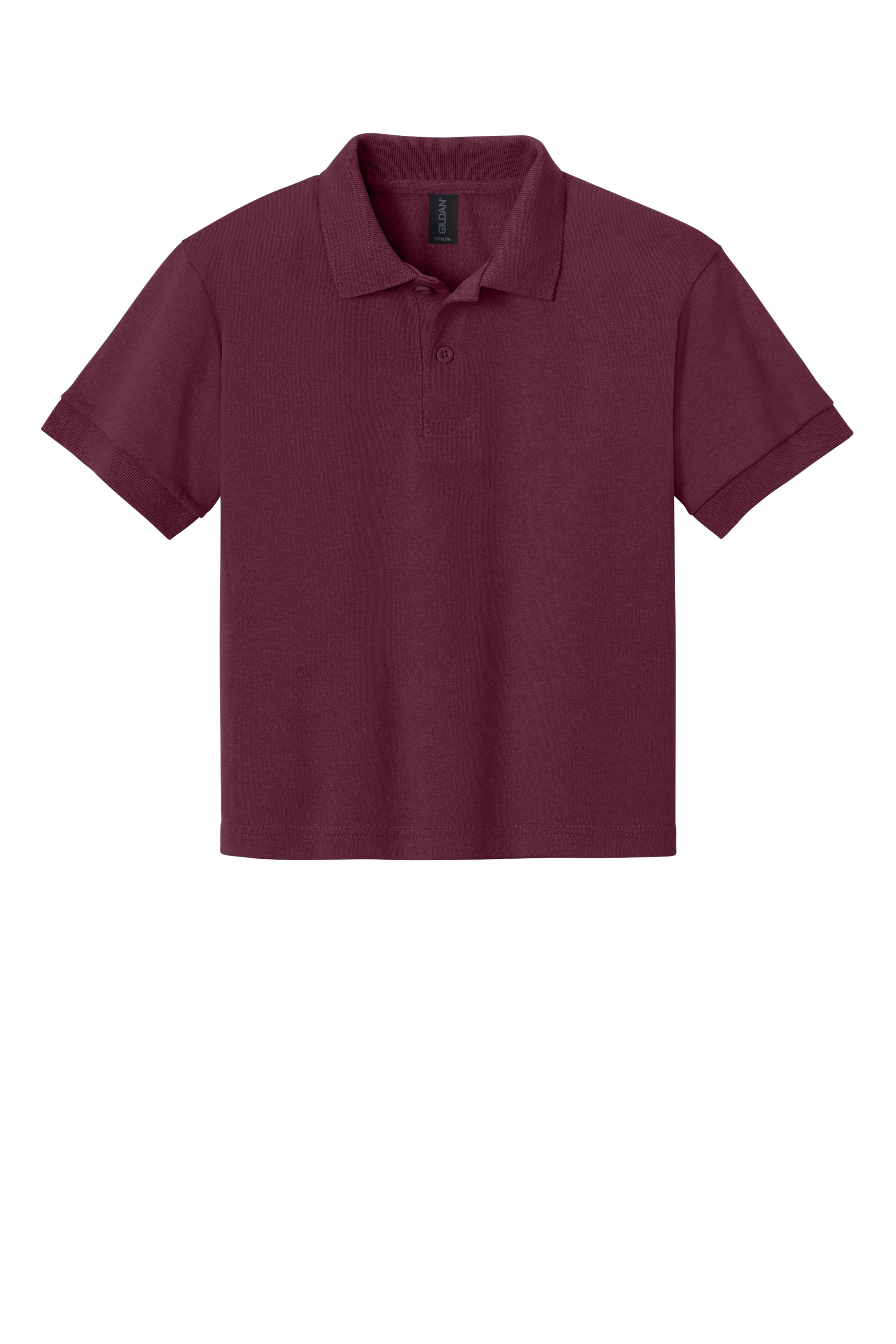 Gildan G8800B Youth DryBlend Jersey Polo – Maroon, 21-23 pieces, Blank