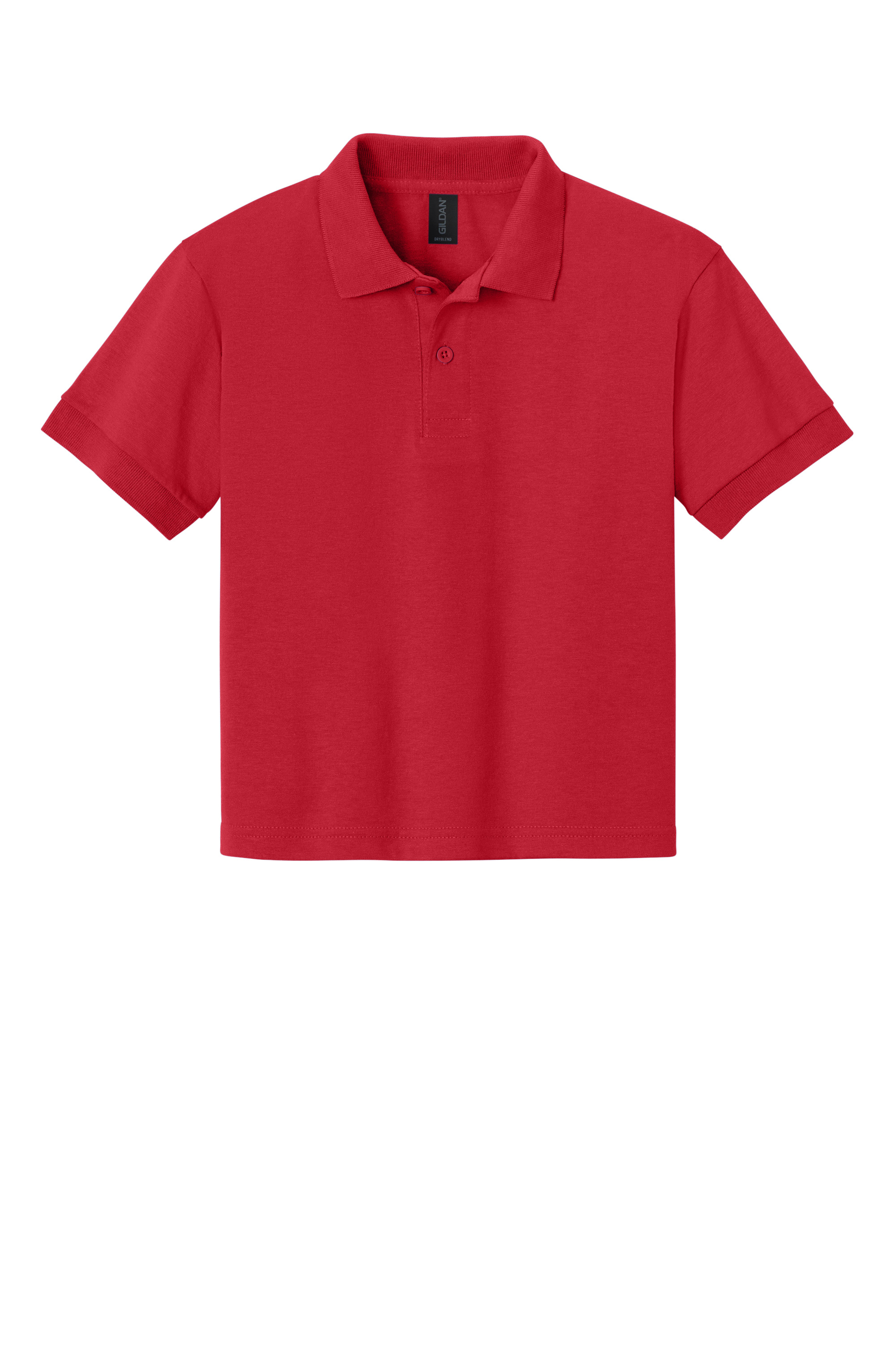 Gildan G8800B Youth DryBlend Jersey Polo – Red, 48-99 pieces, Blank