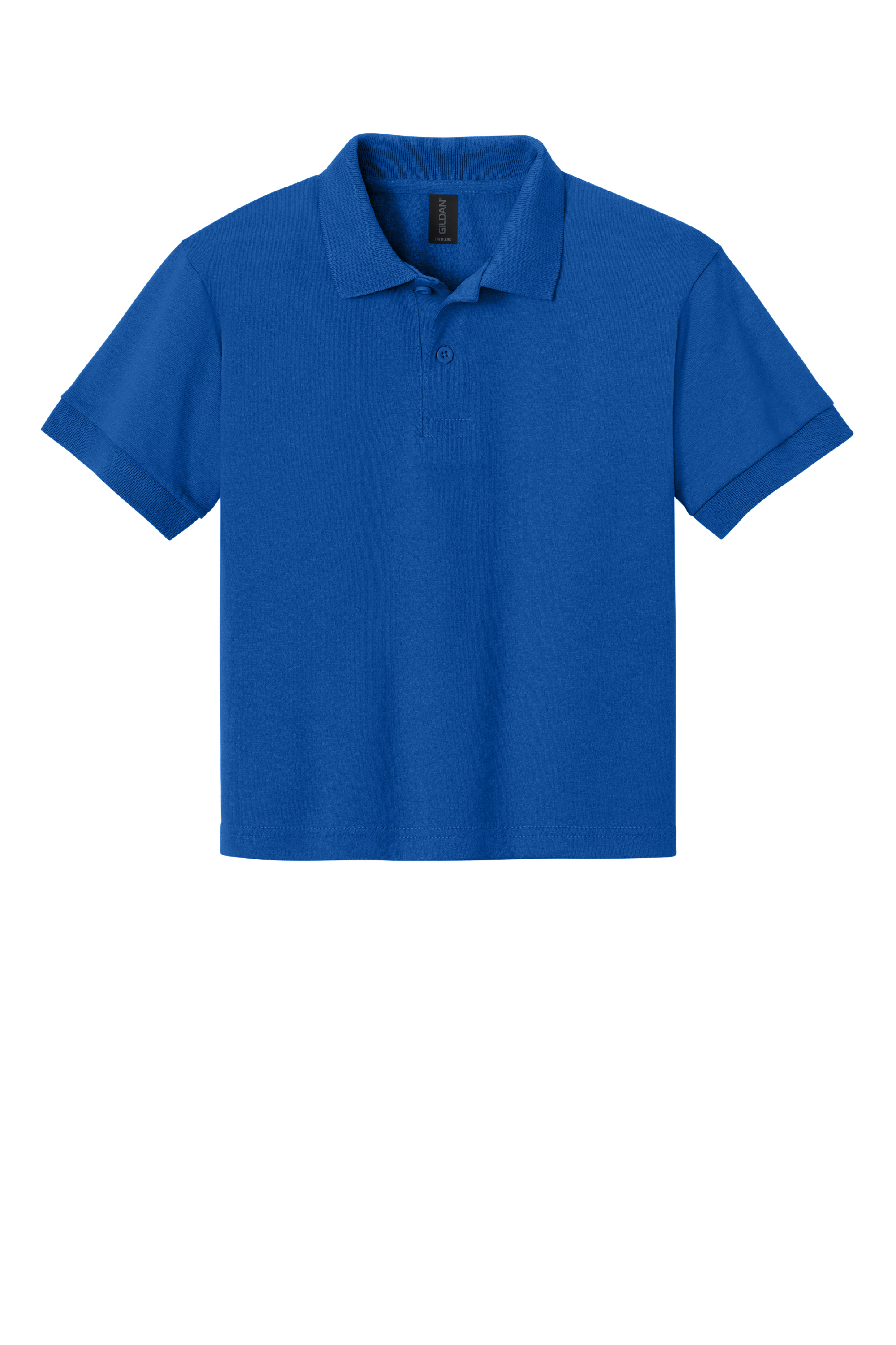 Gildan G8800B Youth DryBlend Jersey Polo – Royal, Custom Qty, Blank