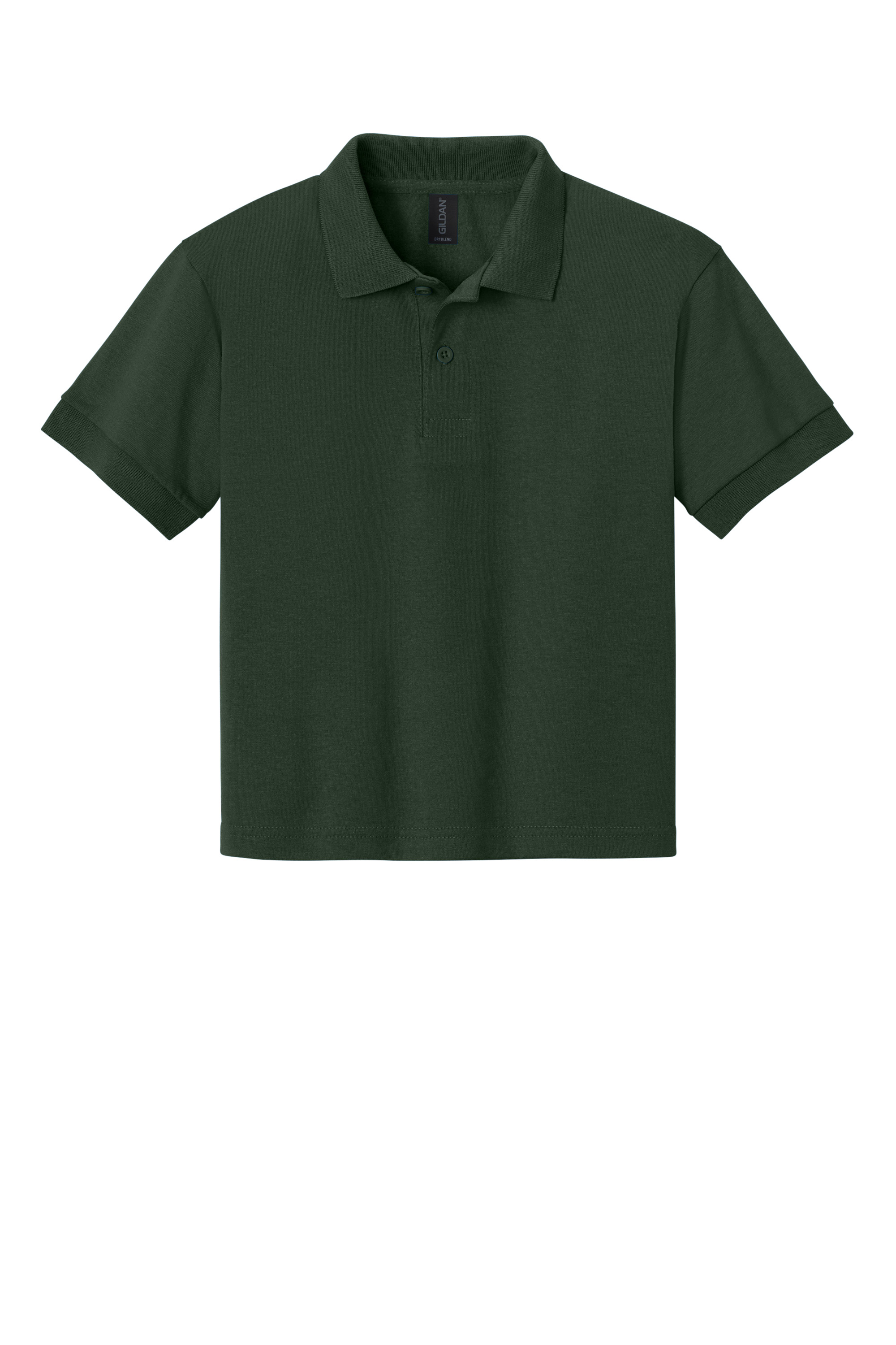 Gildan G8800B Youth DryBlend Jersey Polo – Forest Green, 4-8 pieces, Blank