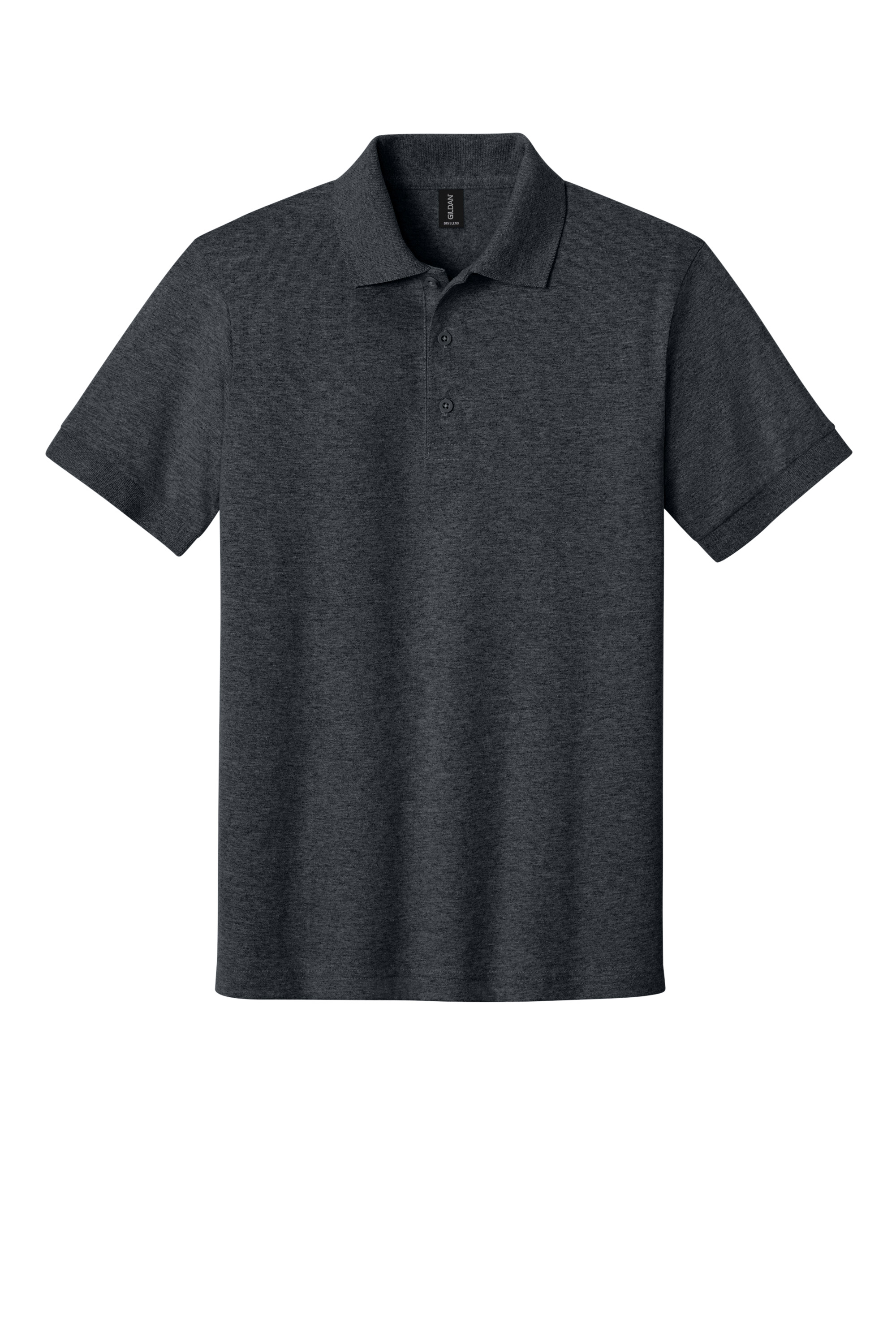 Gildan G8800 DryBlend Jersey Polo – Darck Heather, 1-3 pieces, Blank