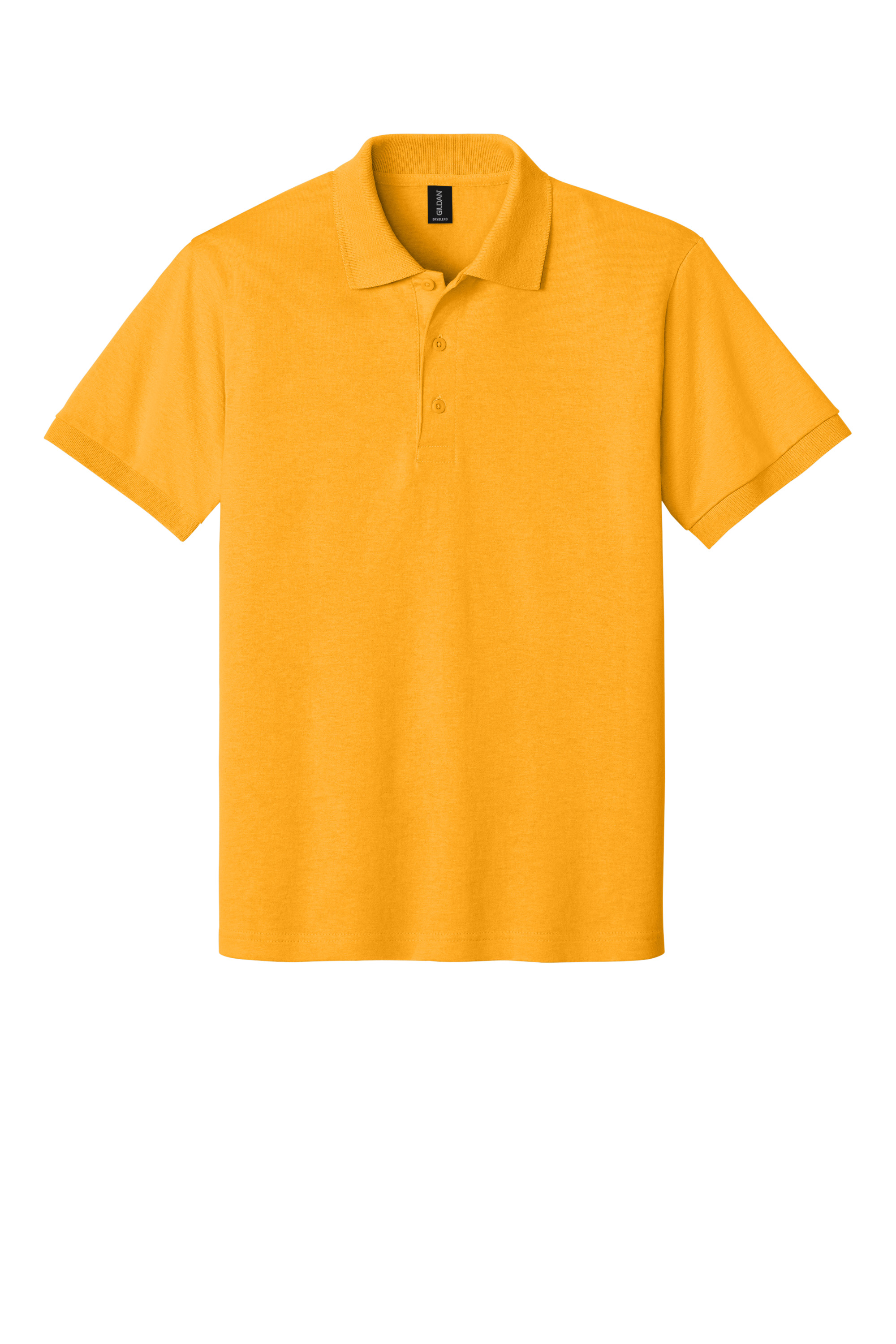 Gildan G8800 DryBlend Jersey Polo – Gold, Custom Qty, Blank