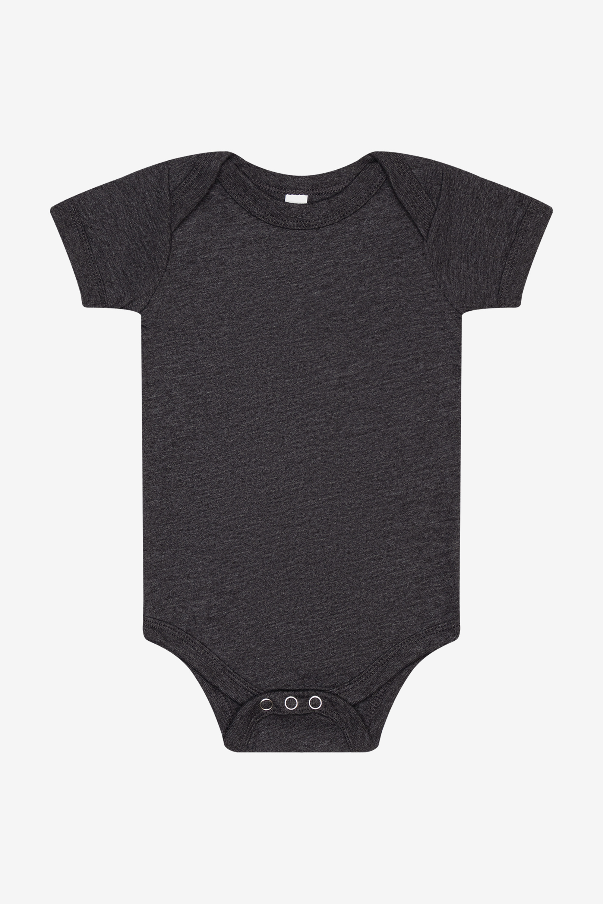 Bella+Canvas BC100B Infant Jersey Short Sleeve One Piece – Dark Grey Heather, Custom Qty, Blank