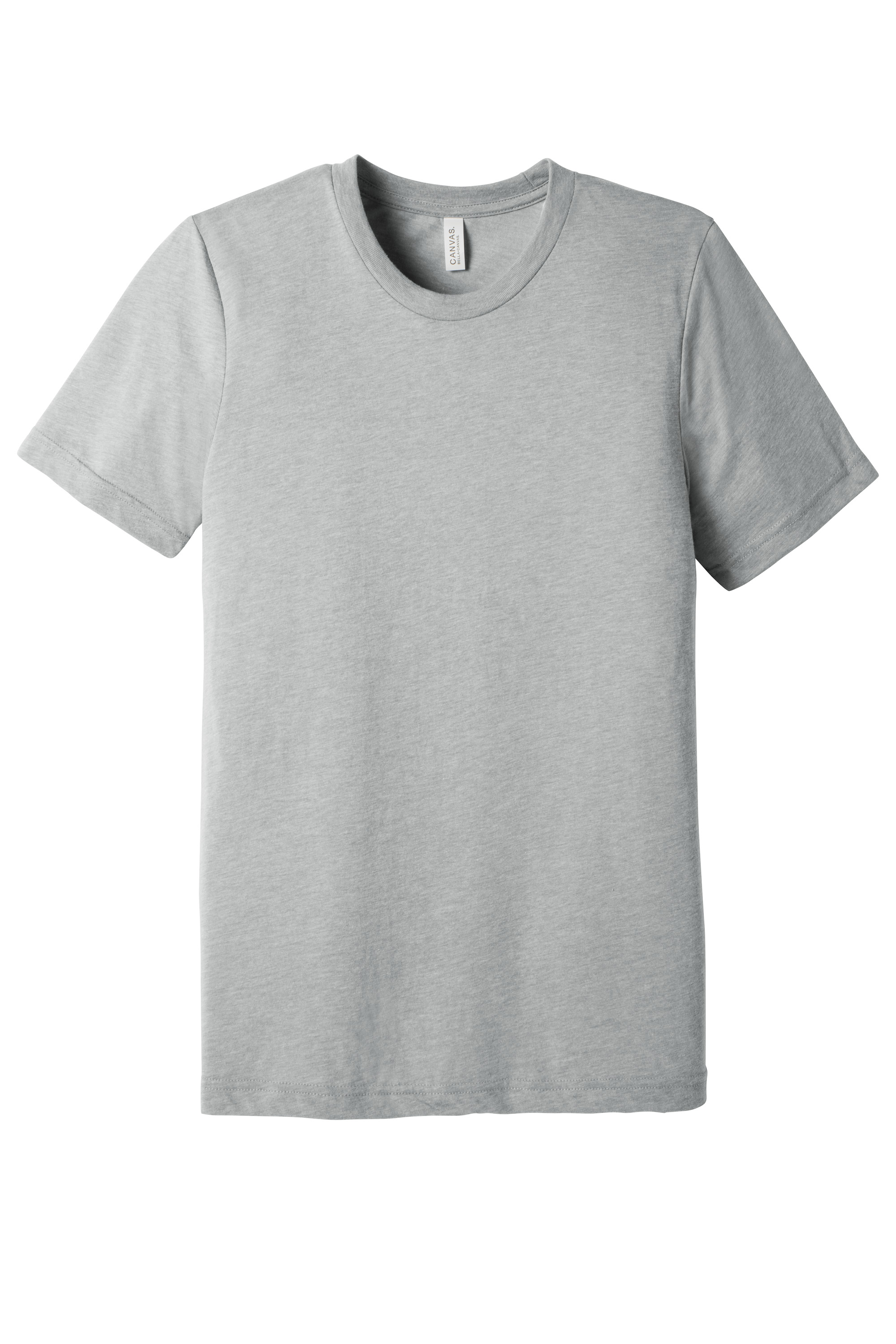 Bella+Canvas BC3413 Unisex Triblend Short Sleeve Tee – Athletic Grey Triblend, 9-12 pieces, Blank
