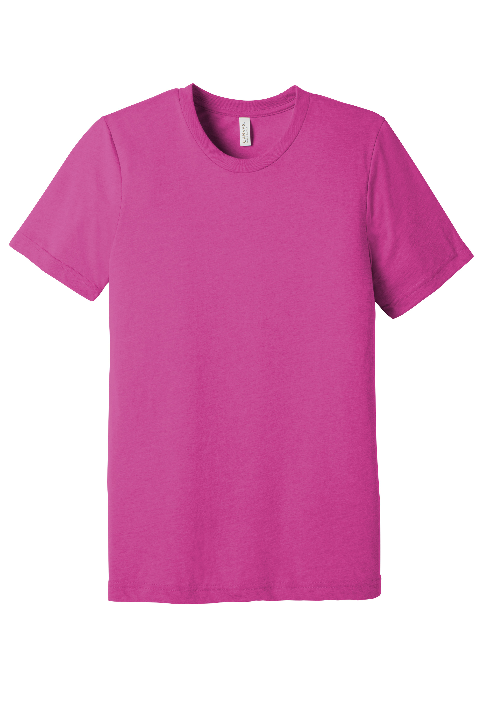 Bella+Canvas BC3413 Unisex Triblend Short Sleeve Tee – Berry Triblend, 48-99 pieces, Blank