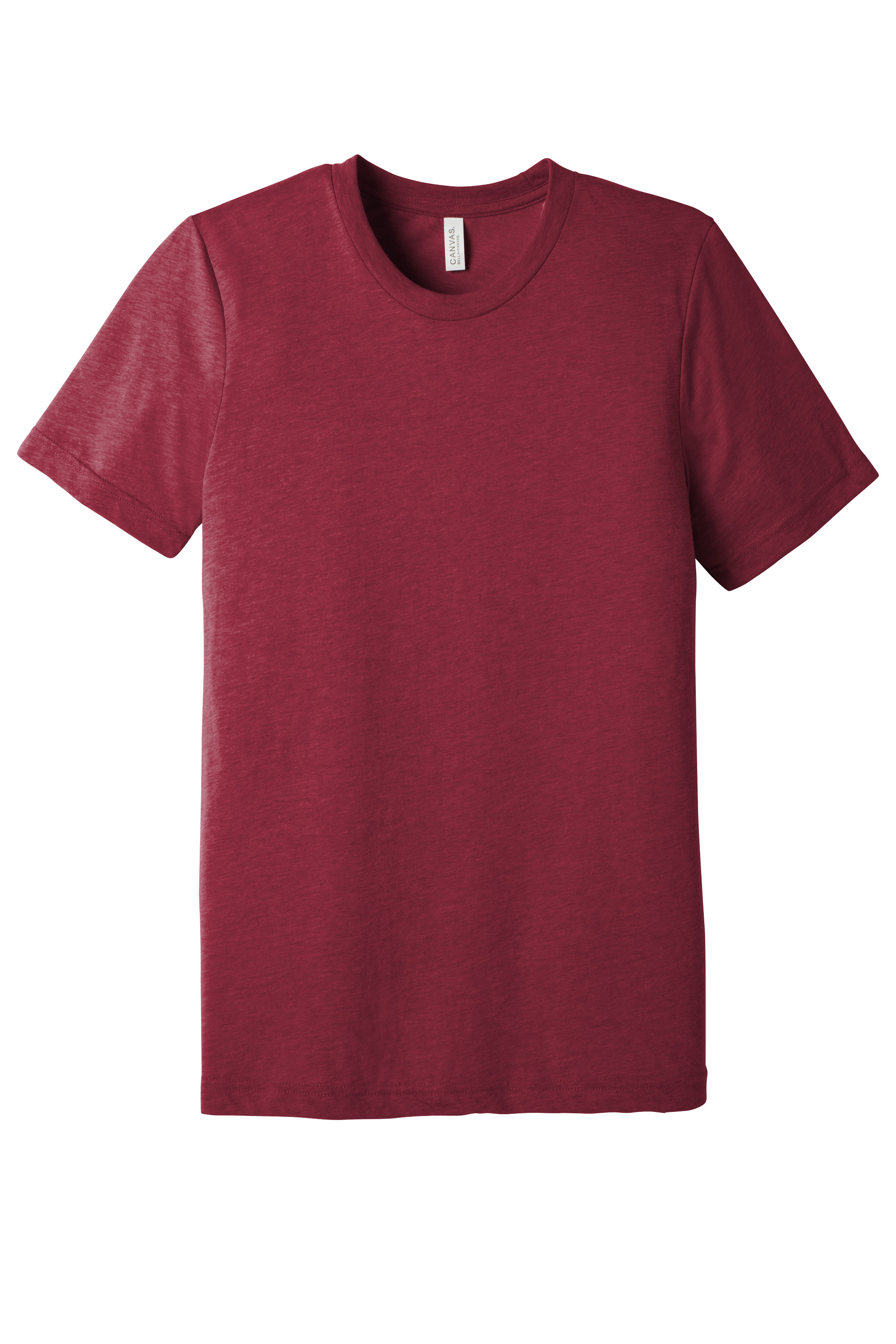 Bella+Canvas BC3413 Unisex Triblend Short Sleeve Tee – Cardinal Triblend, 13-15 pieces, Blank
