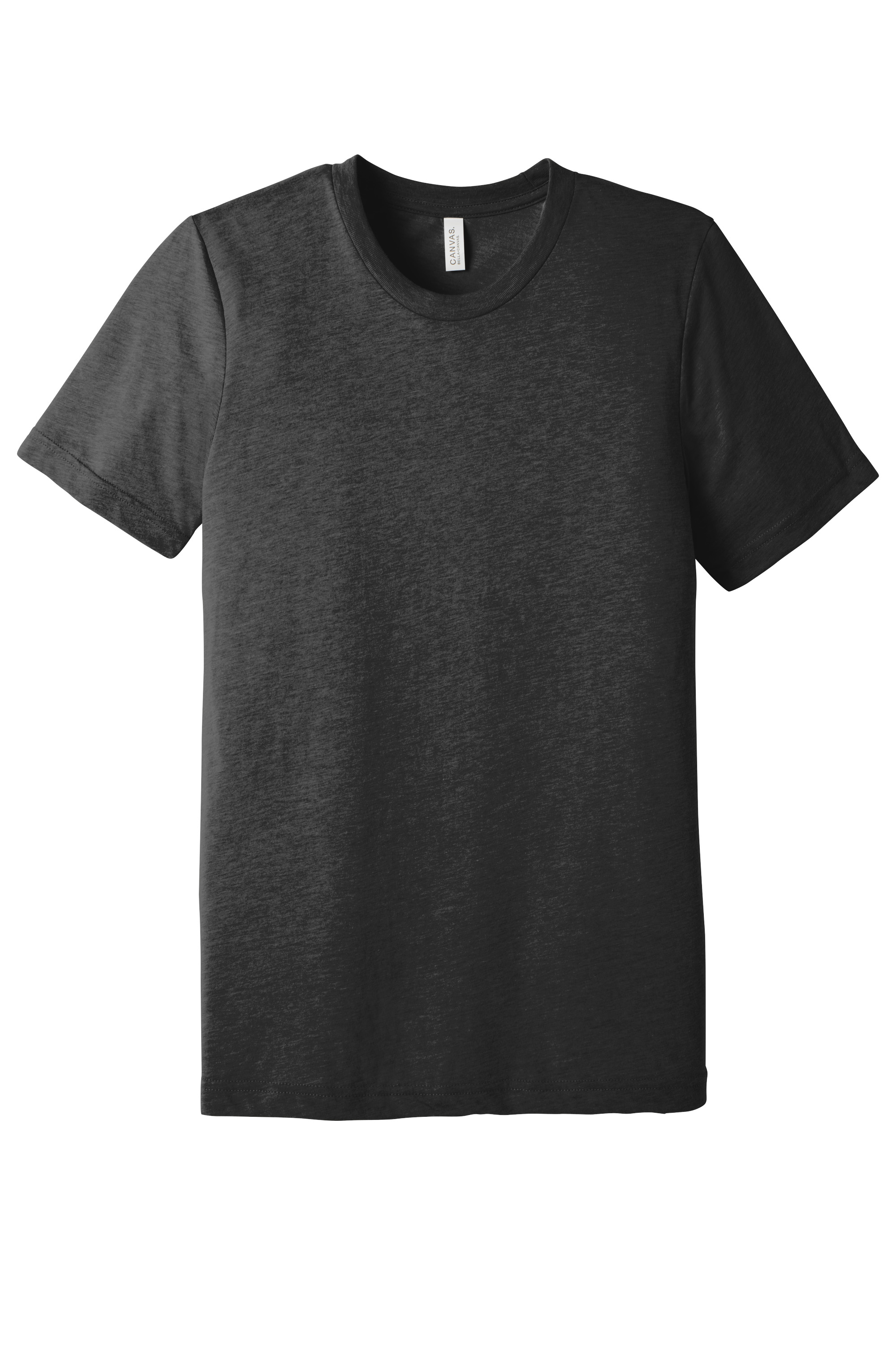 Bella+Canvas BC3413 Unisex Triblend Short Sleeve Tee – Charcoal-Black Triblend, Custom Qty, Blank