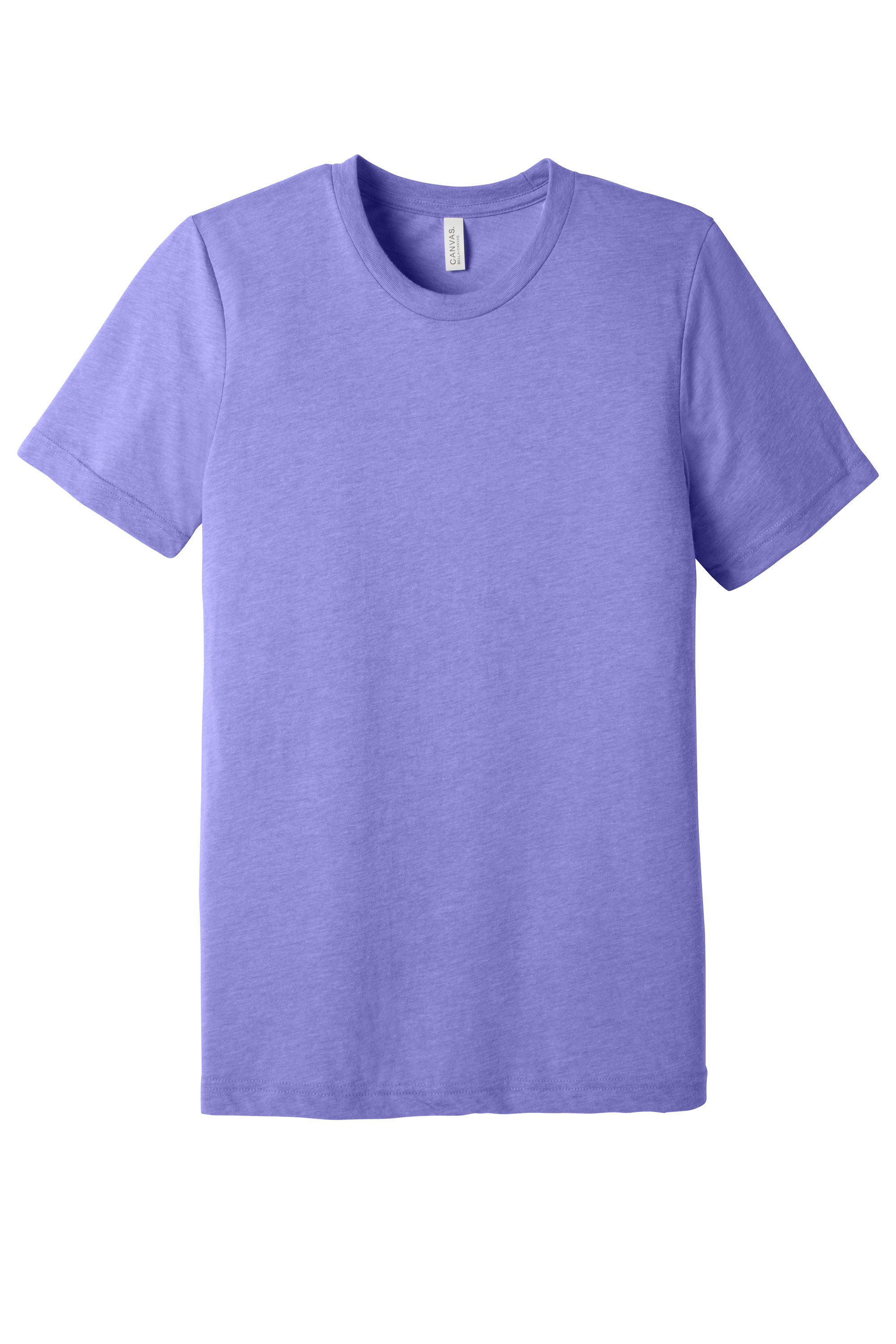 Bella+Canvas BC3413 Unisex Triblend Short Sleeve Tee – Dark Lavender Triblend, 16-20 pieces, Blank