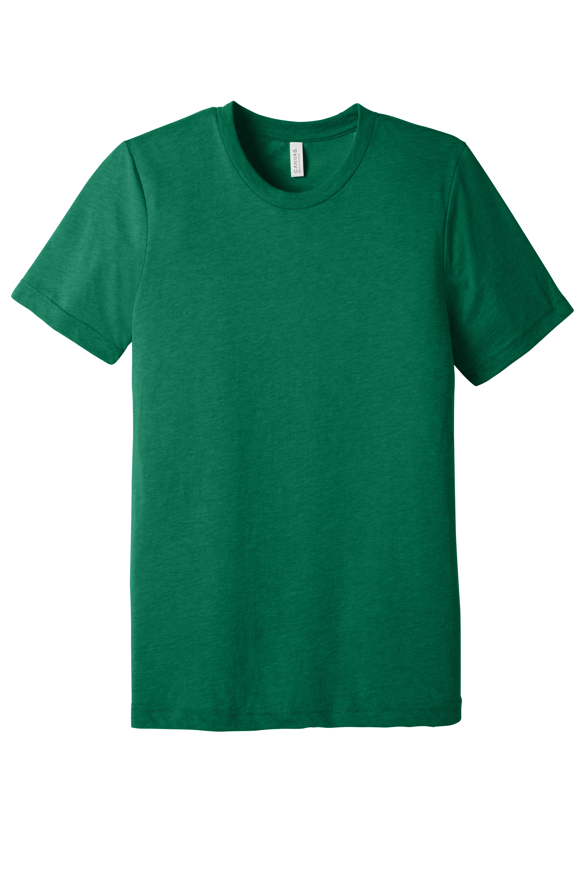 Bella+Canvas BC3413 Unisex Triblend Short Sleeve Tee – Kelly Triblend, 100+ pieces, Blank