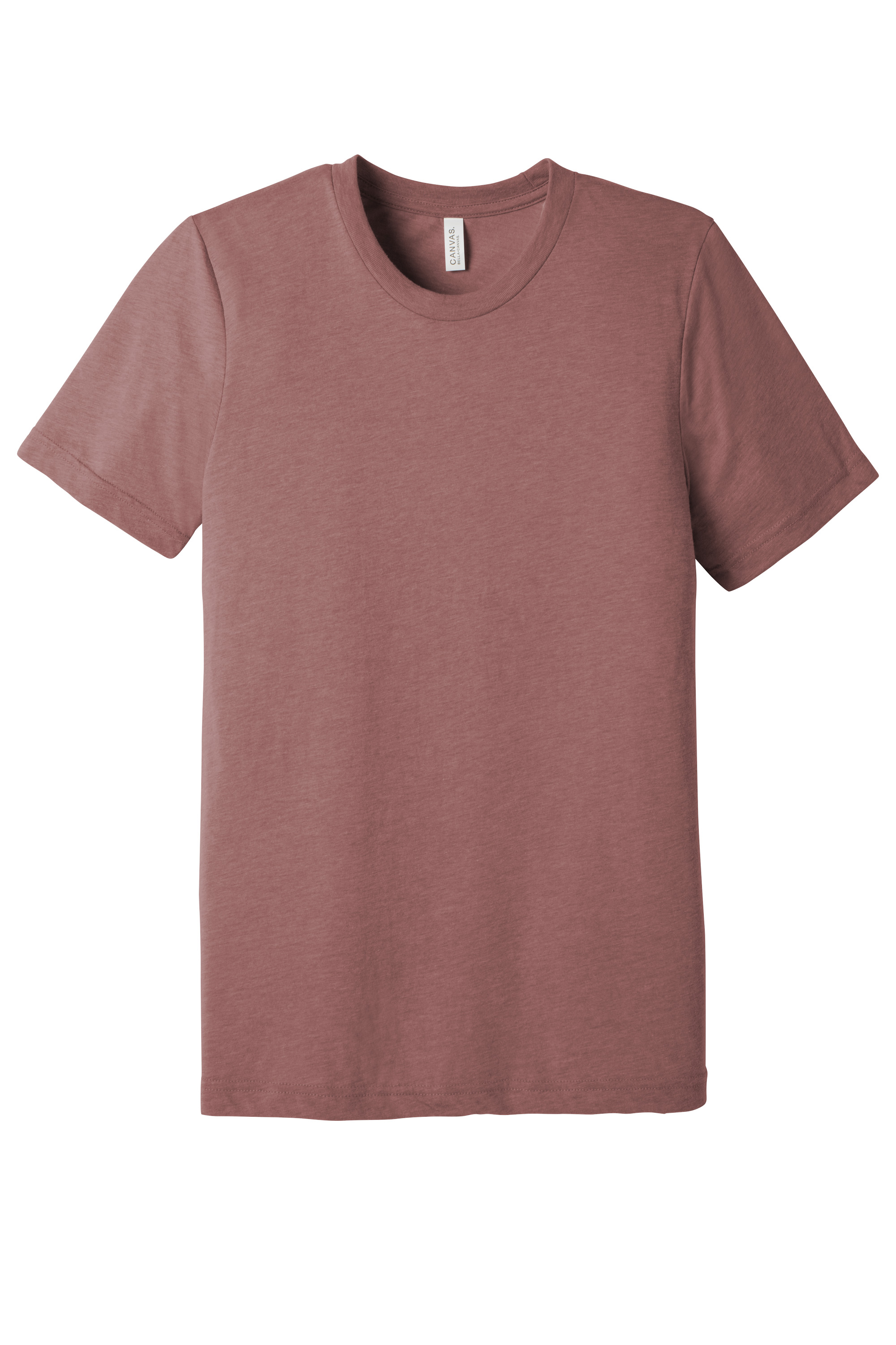 Bella+Canvas BC3413 Unisex Triblend Short Sleeve Tee – Mauve Triblend, Custom Qty, Blank