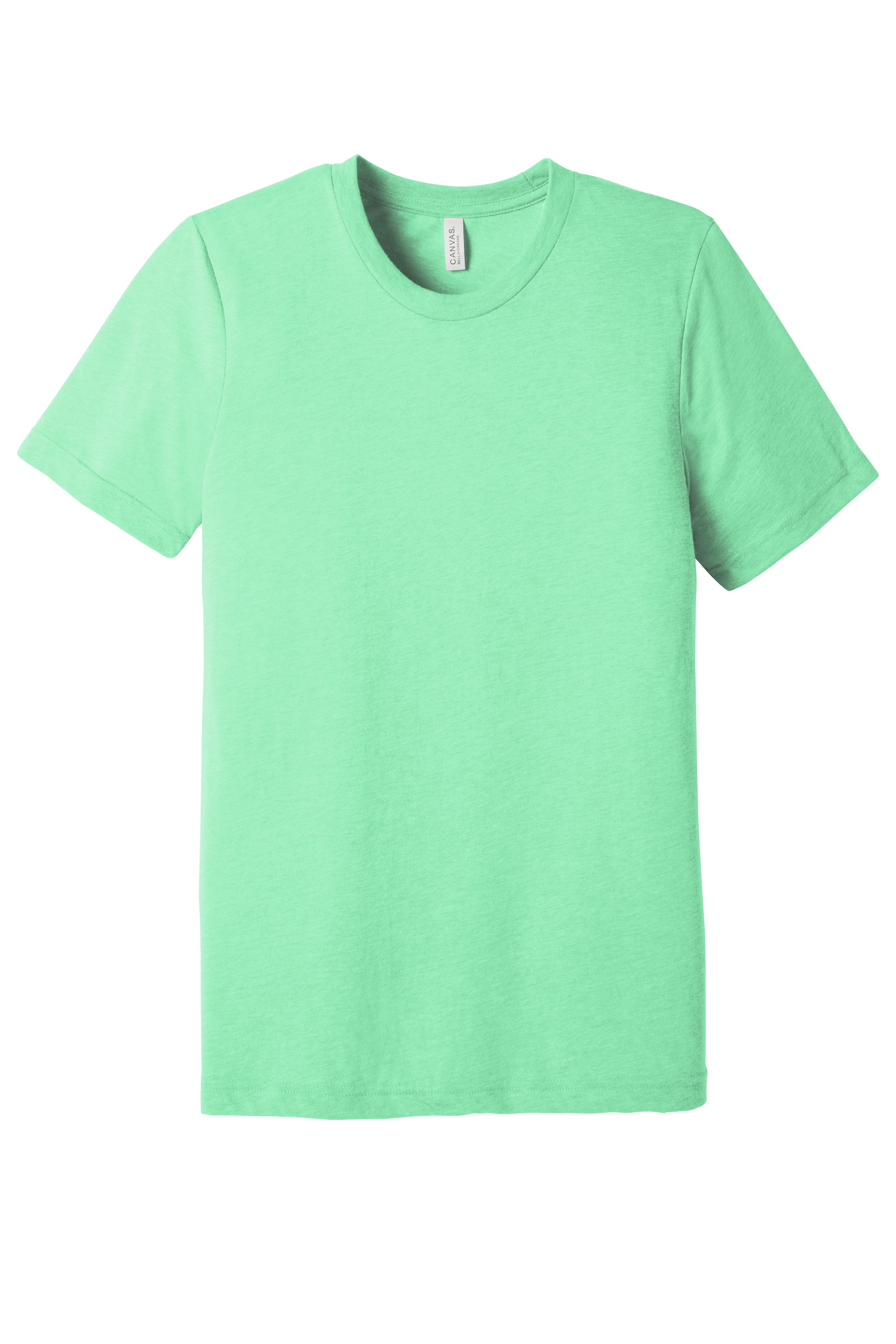 Bella+Canvas BC3413 Unisex Triblend Short Sleeve Tee – Mint Triblend, 48-99 pieces, Blank