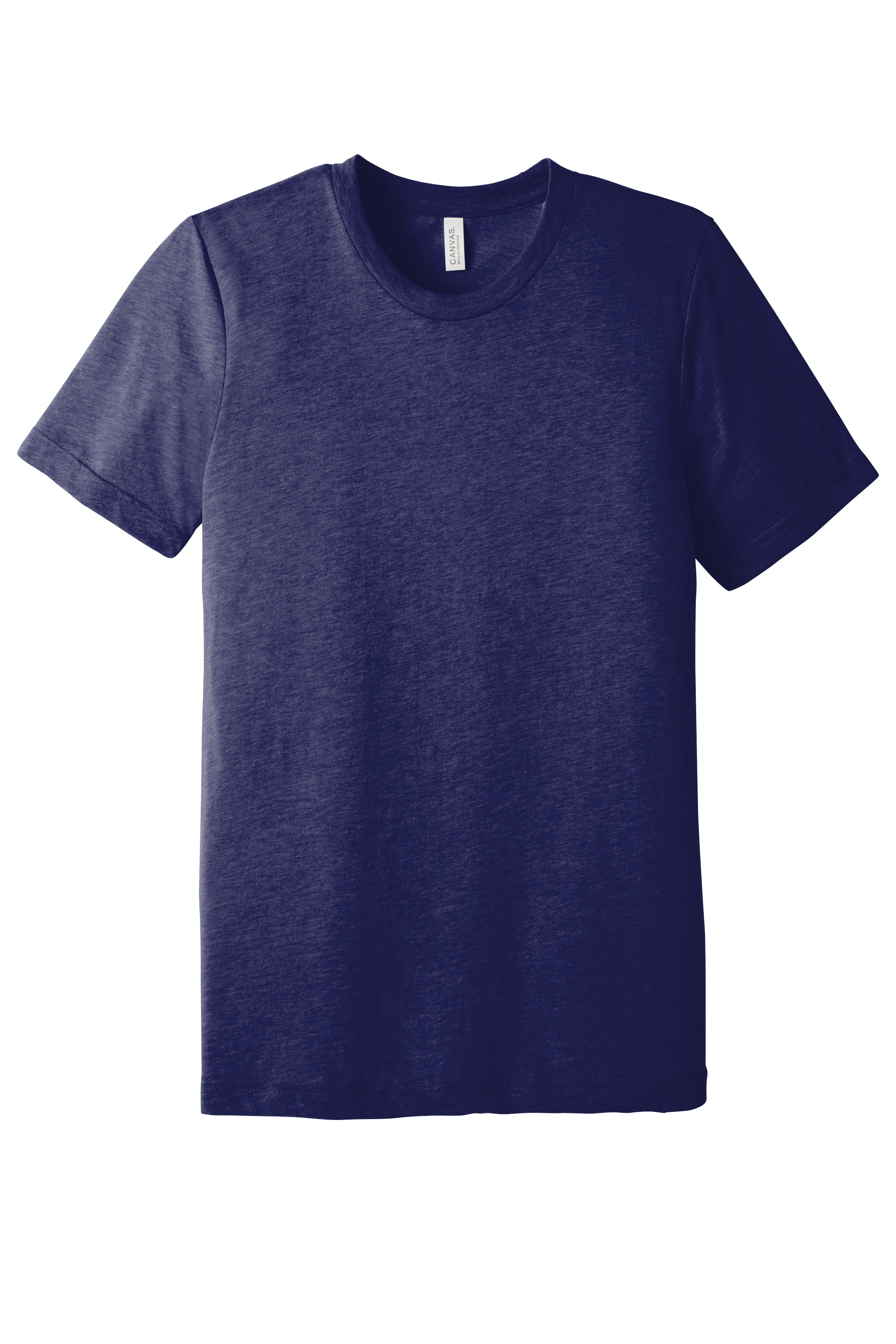 Bella+Canvas BC3413 Unisex Triblend Short Sleeve Tee – Navy Triblend, 48-99 pieces, Blank