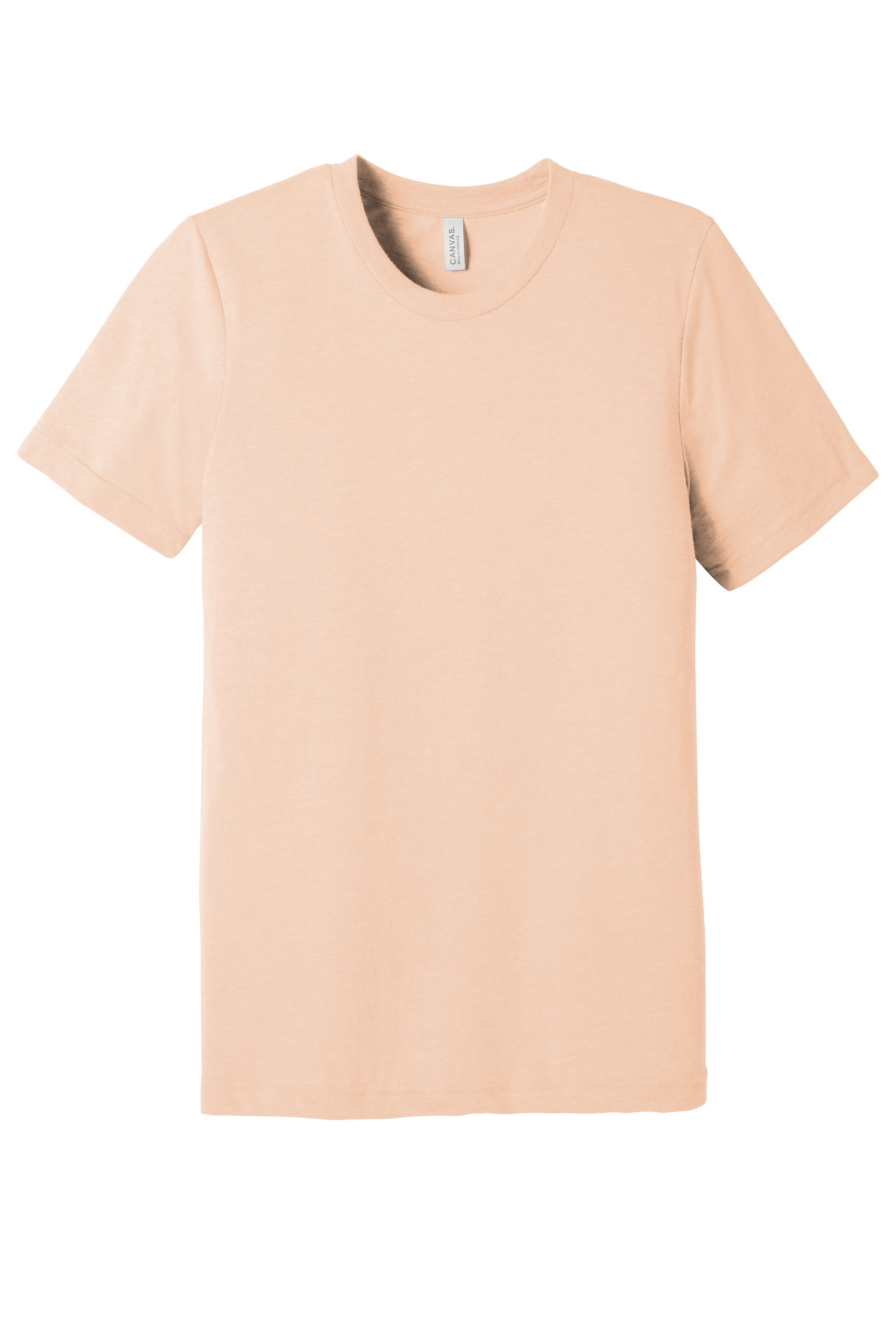 Bella+Canvas BC3413 Unisex Triblend Short Sleeve Tee – Peach Triblend, 48-99 pieces, Blank
