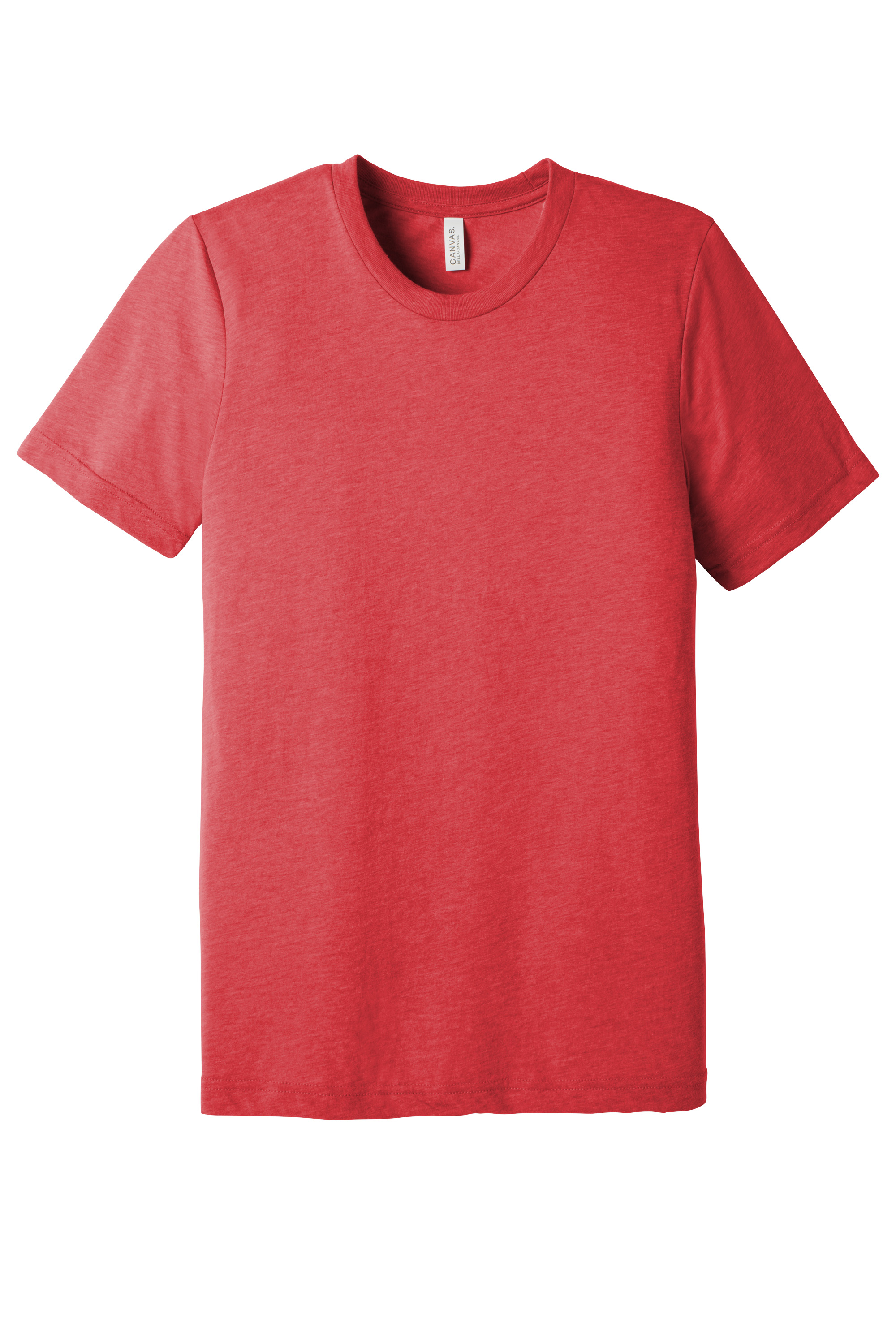Bella+Canvas BC3413 Unisex Triblend Short Sleeve Tee – Red Triblend, 24-47 pieces, Blank