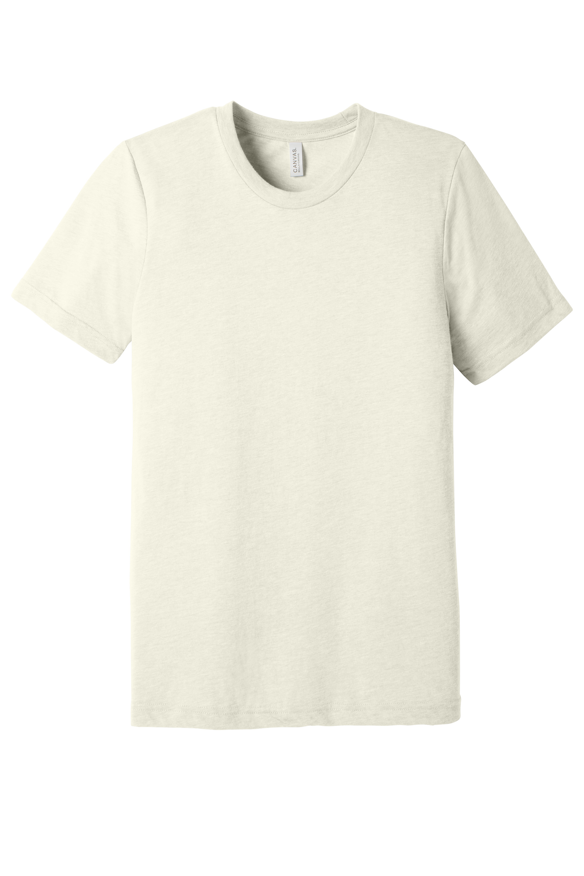 Bella+Canvas BC3413 Unisex Triblend Short Sleeve Tee – Solid Natural Triblend, 24-47 pieces, Blank