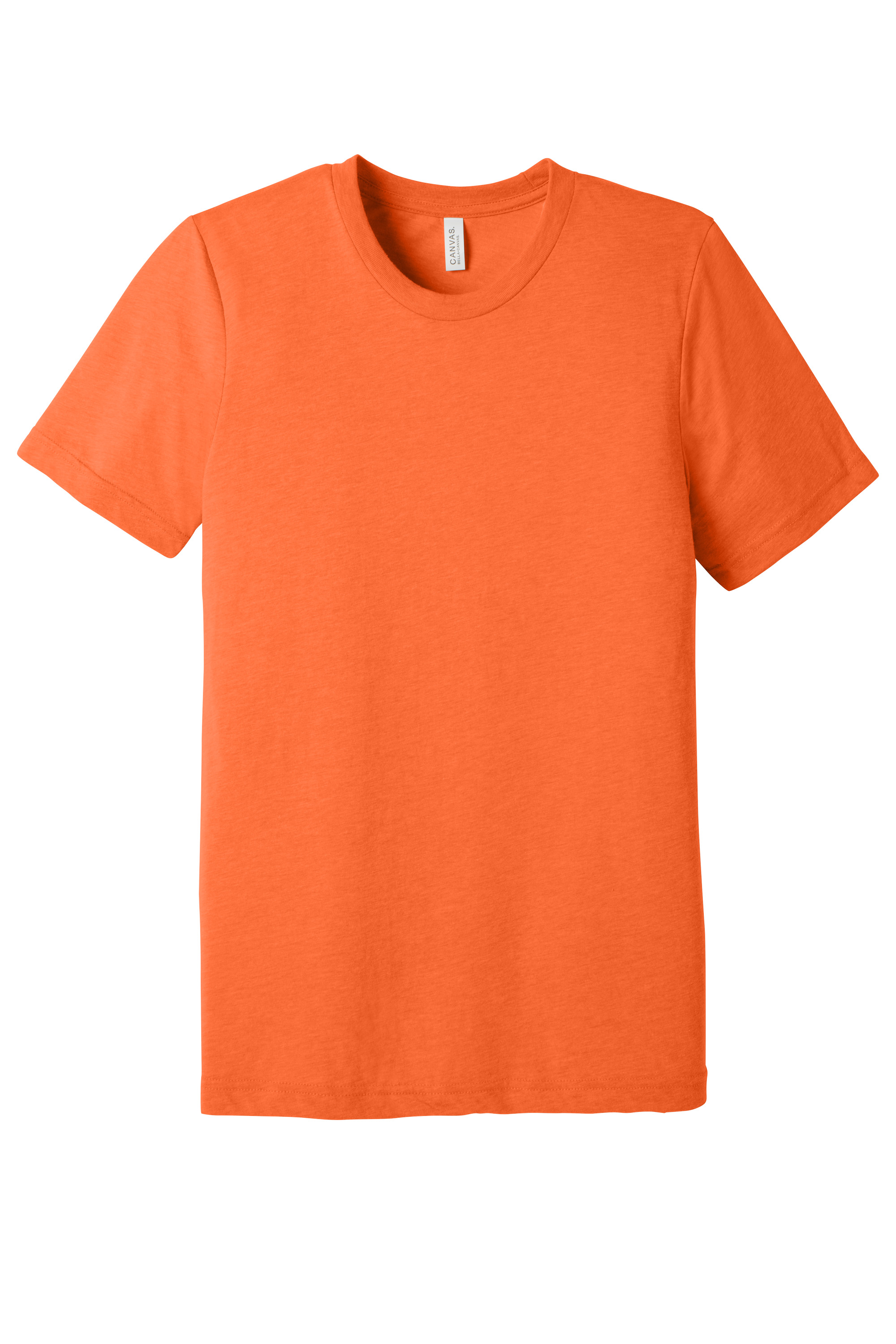 Bella+Canvas BC3413 Unisex Triblend Short Sleeve Tee – Solid Orange Triblend, 9-12 pieces, Blank