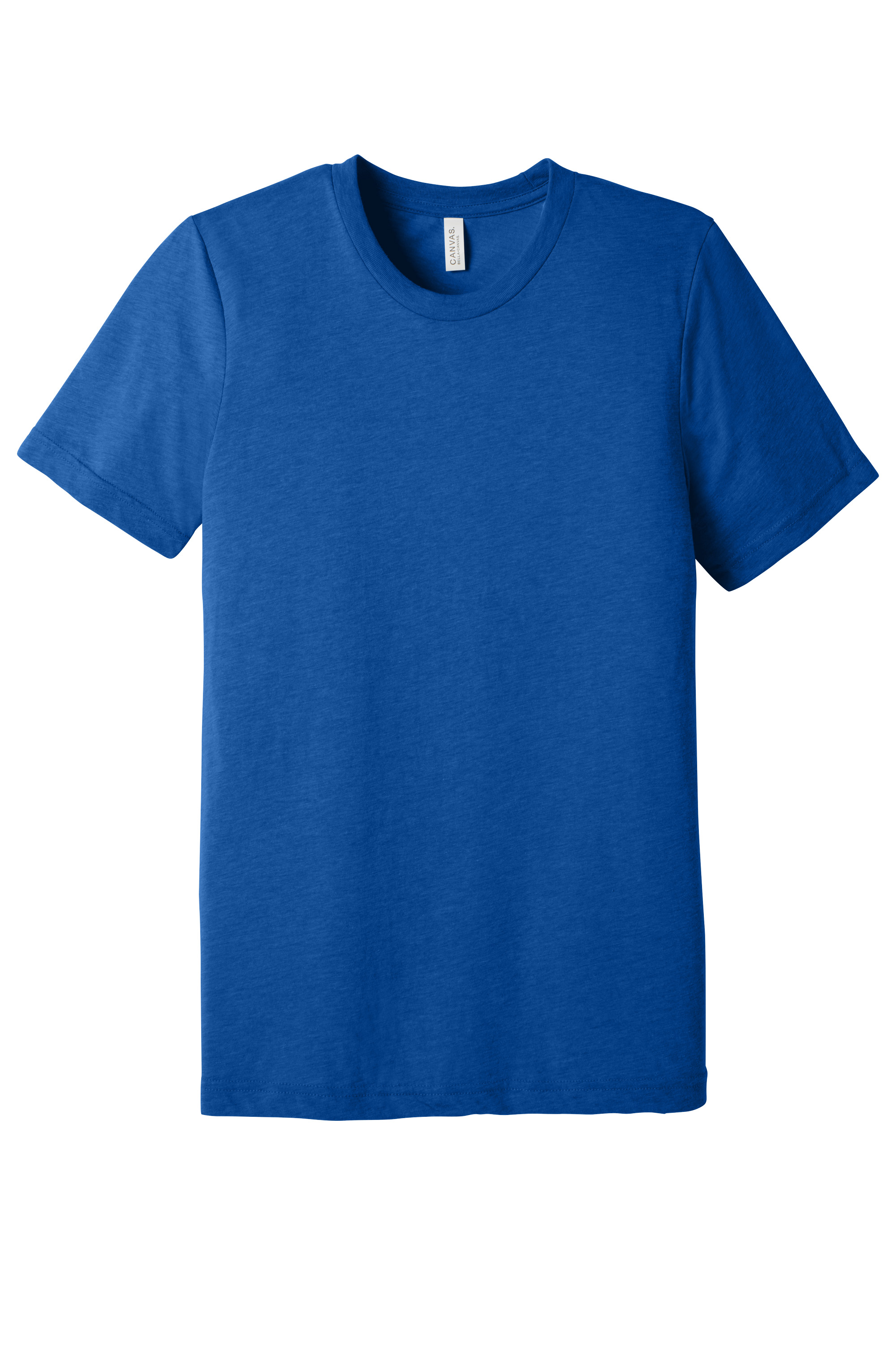 Bella+Canvas BC3413 Unisex Triblend Short Sleeve Tee – Solid True Royal Triblend, 13-15 pieces, Blank