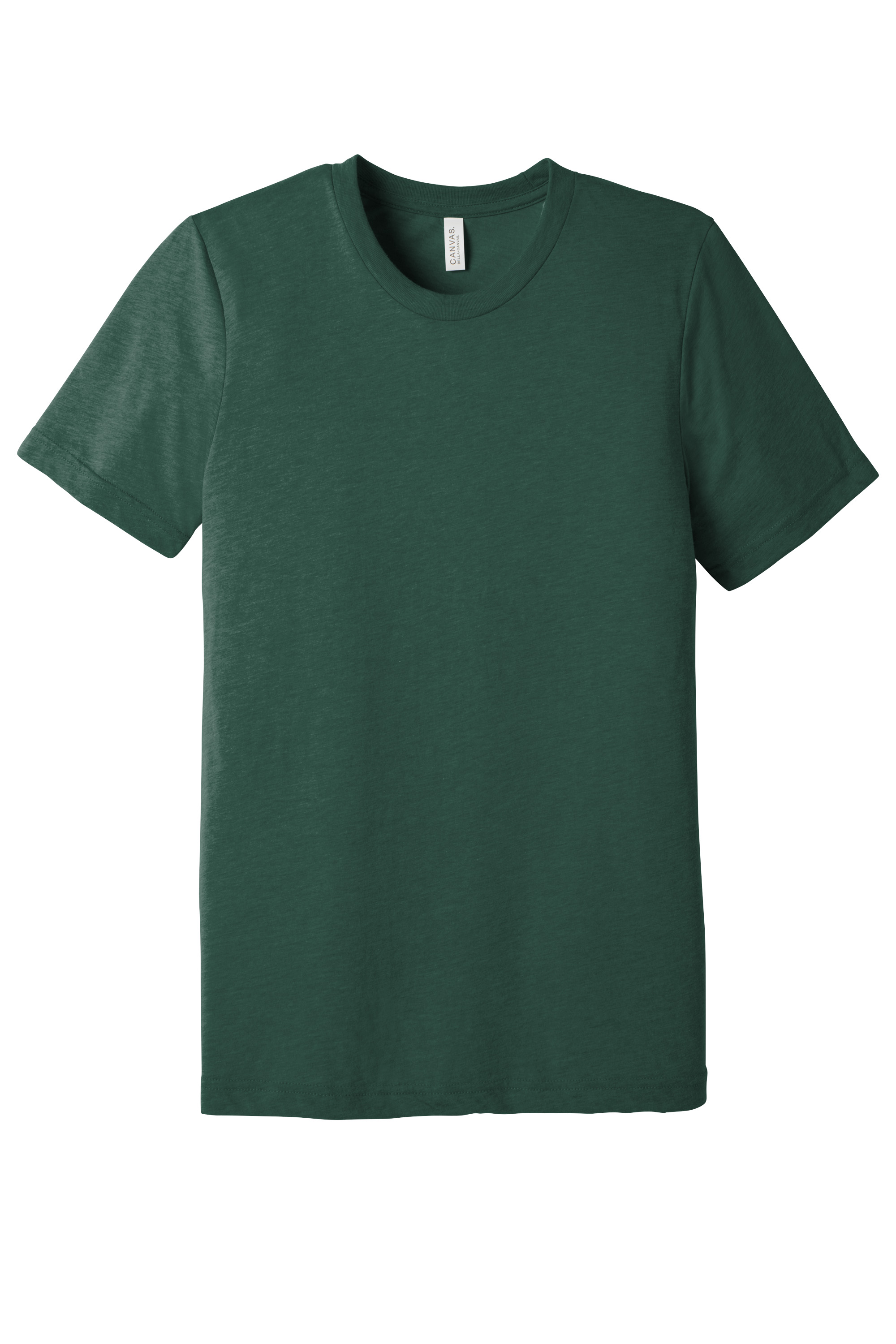 Bella+Canvas BC3413 Unisex Triblend Short Sleeve Tee – Solid Forest Triblend, 16-20 pieces, Blank