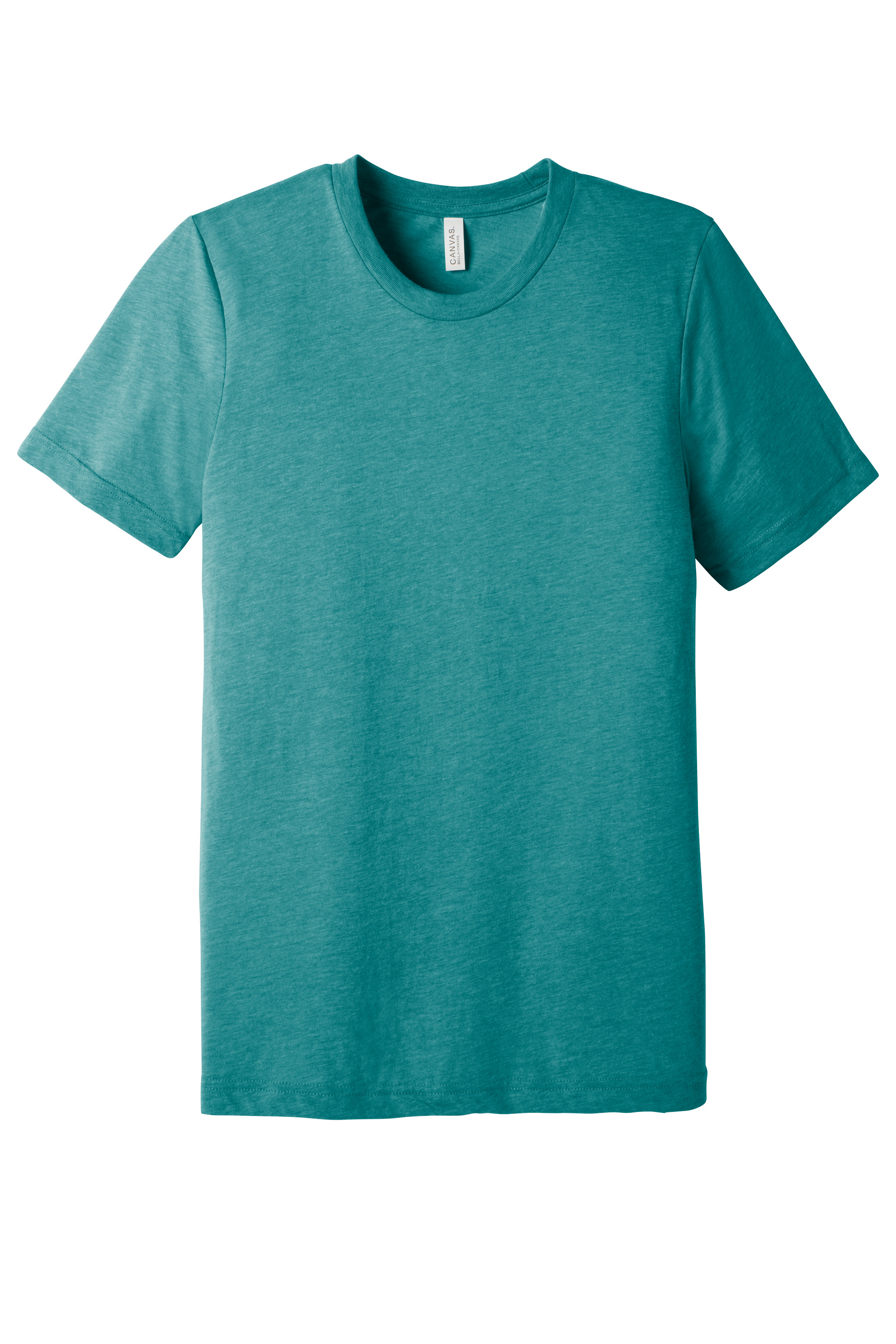Bella+Canvas BC3413 Unisex Triblend Short Sleeve Tee – Teal Triblend, 48-99 pieces, Blank