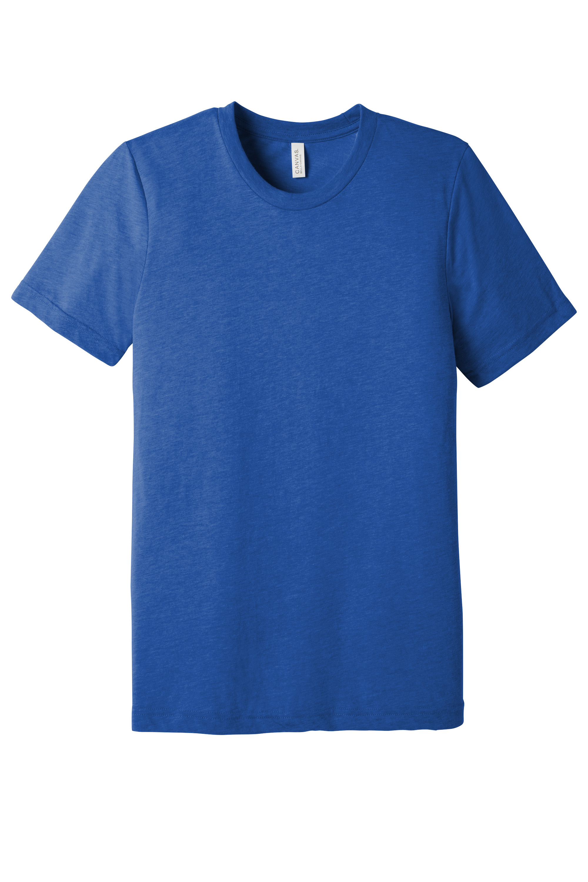 Bella+Canvas BC3413 Unisex Triblend Short Sleeve Tee – True Royal Triblend, 100+ pieces, Blank