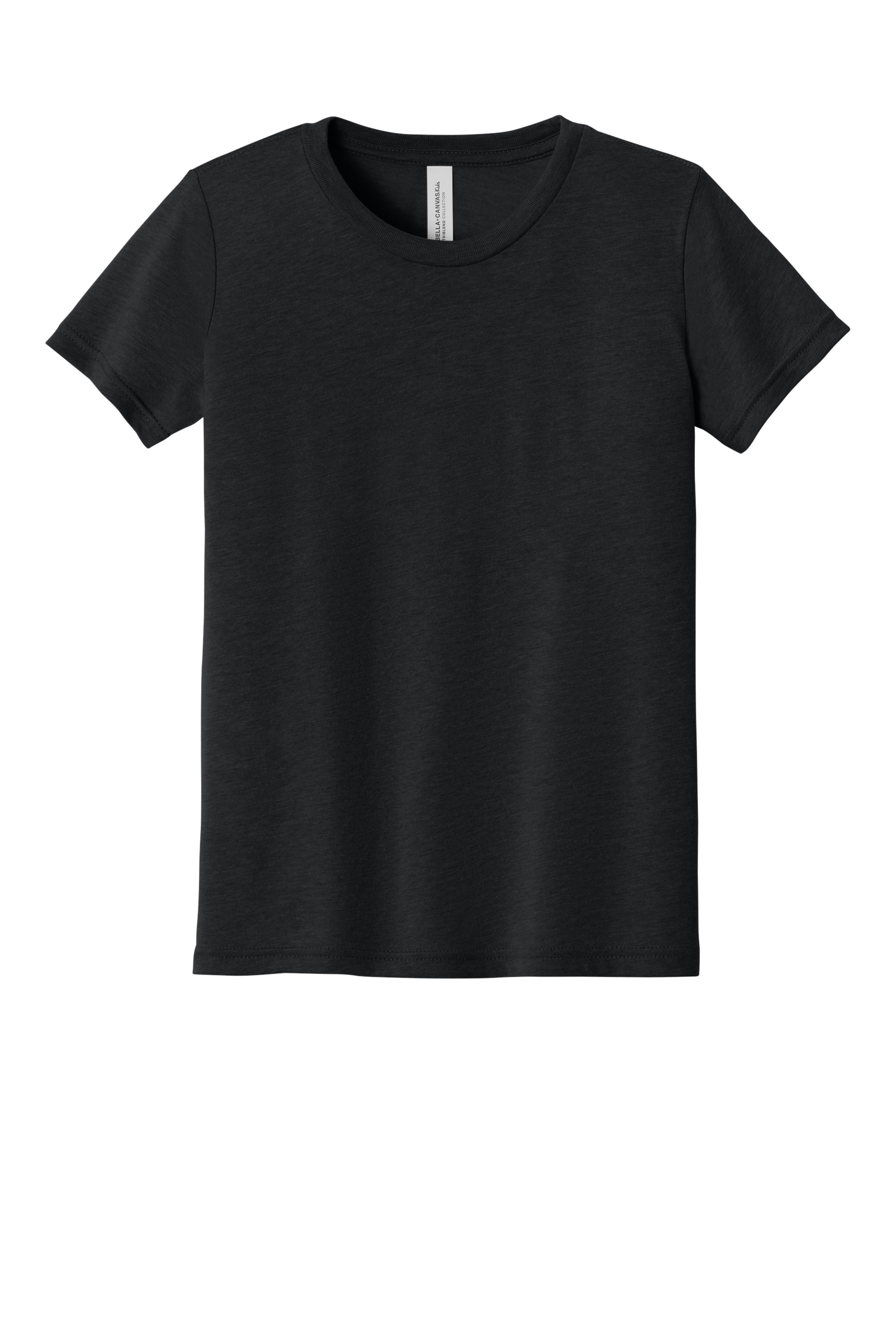 Bella+Canvas BC3413Y Youth Triblend Short Sleeve Tee – Charcoal-Black Triblend, 48-99 pieces, Blank