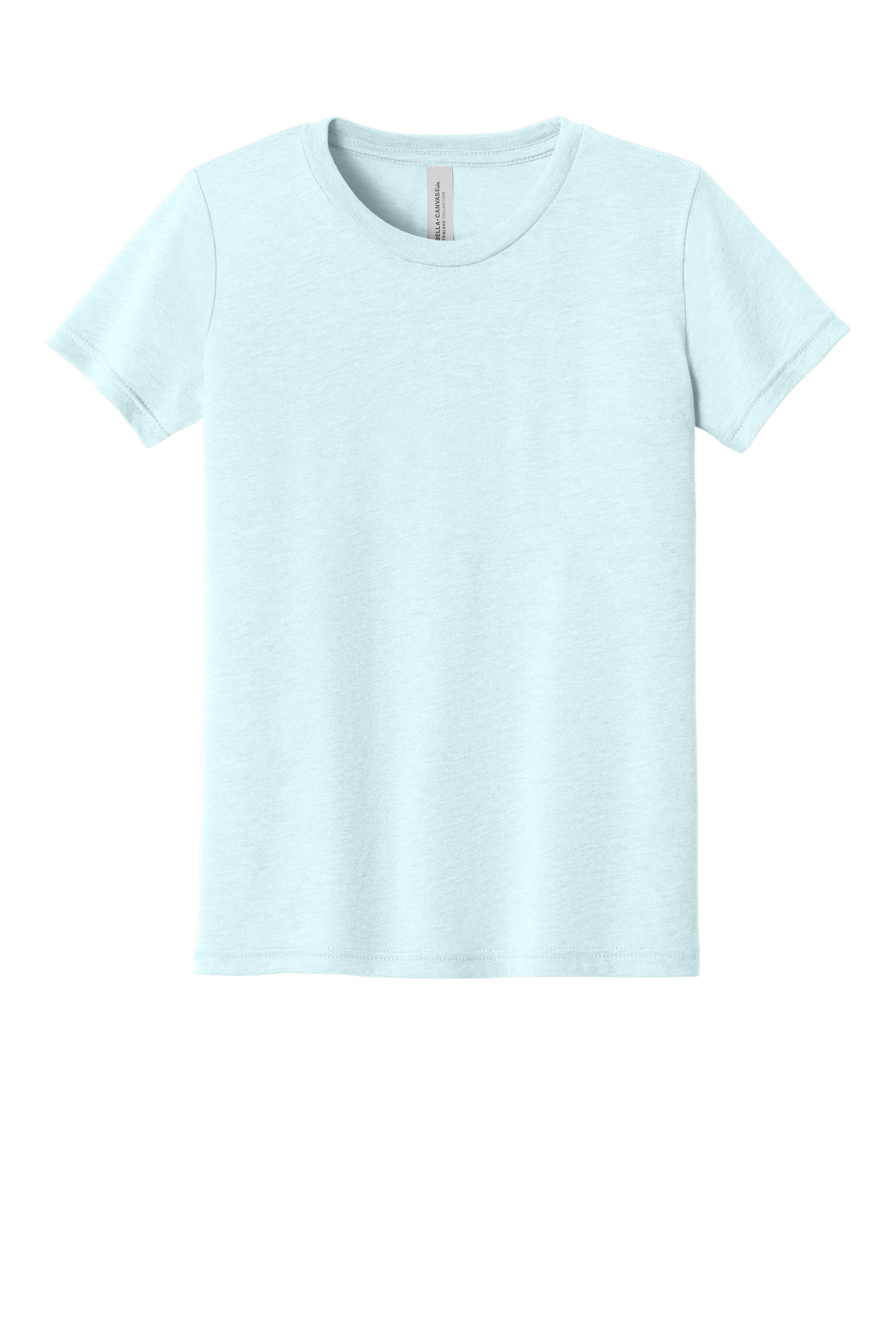 Bella+Canvas BC3413Y Youth Triblend Short Sleeve Tee – Ice Blue Triblend, 24-47 pieces, Blank