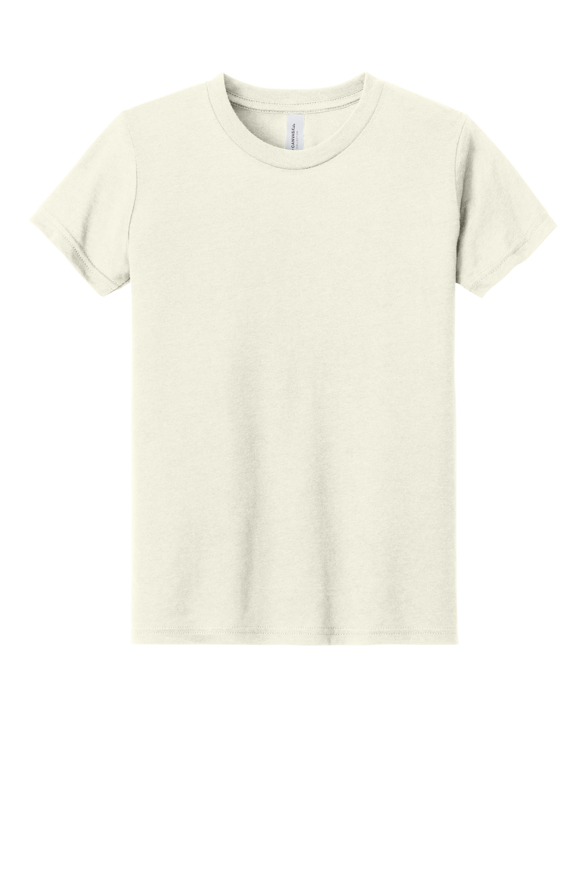 Bella+Canvas BC3413Y Youth Triblend Short Sleeve Tee – Solid Natural Triblend, 16-20 pieces, Blank