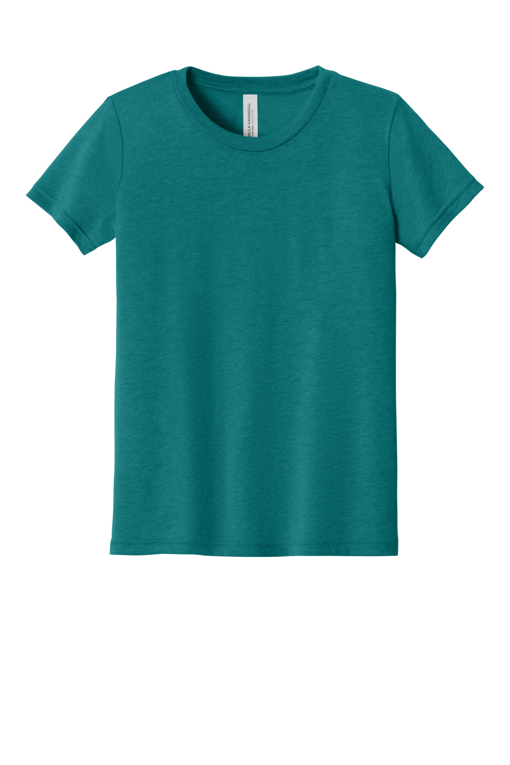Bella+Canvas BC3413Y Youth Triblend Short Sleeve Tee – Teal Triblend, 21-23 pieces, Blank