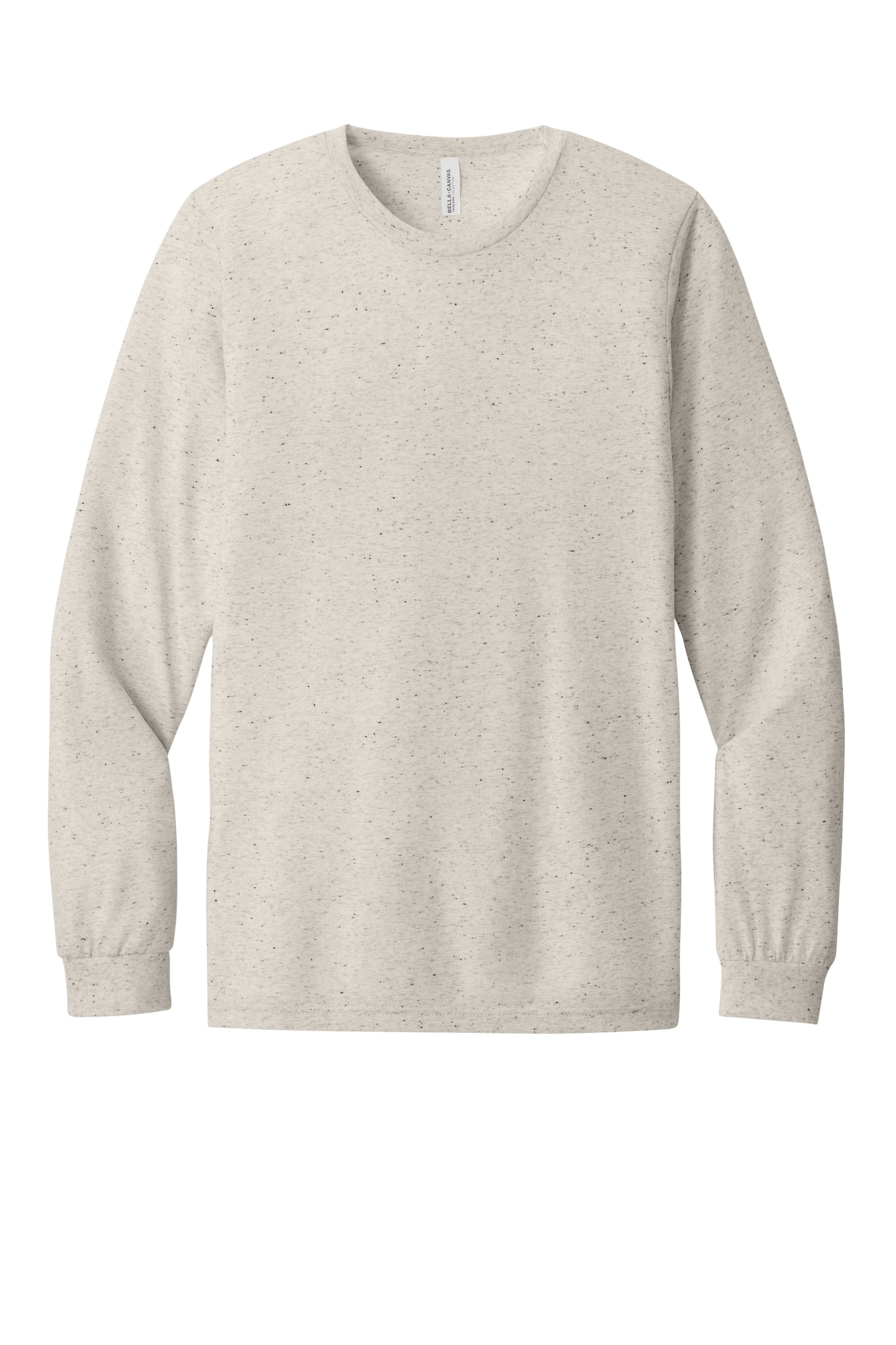 Bella+Canvas BC3513 Unisex Triblend Long Sleeve Tee – Oatmeal Triblend, 48-99 pieces, Blank