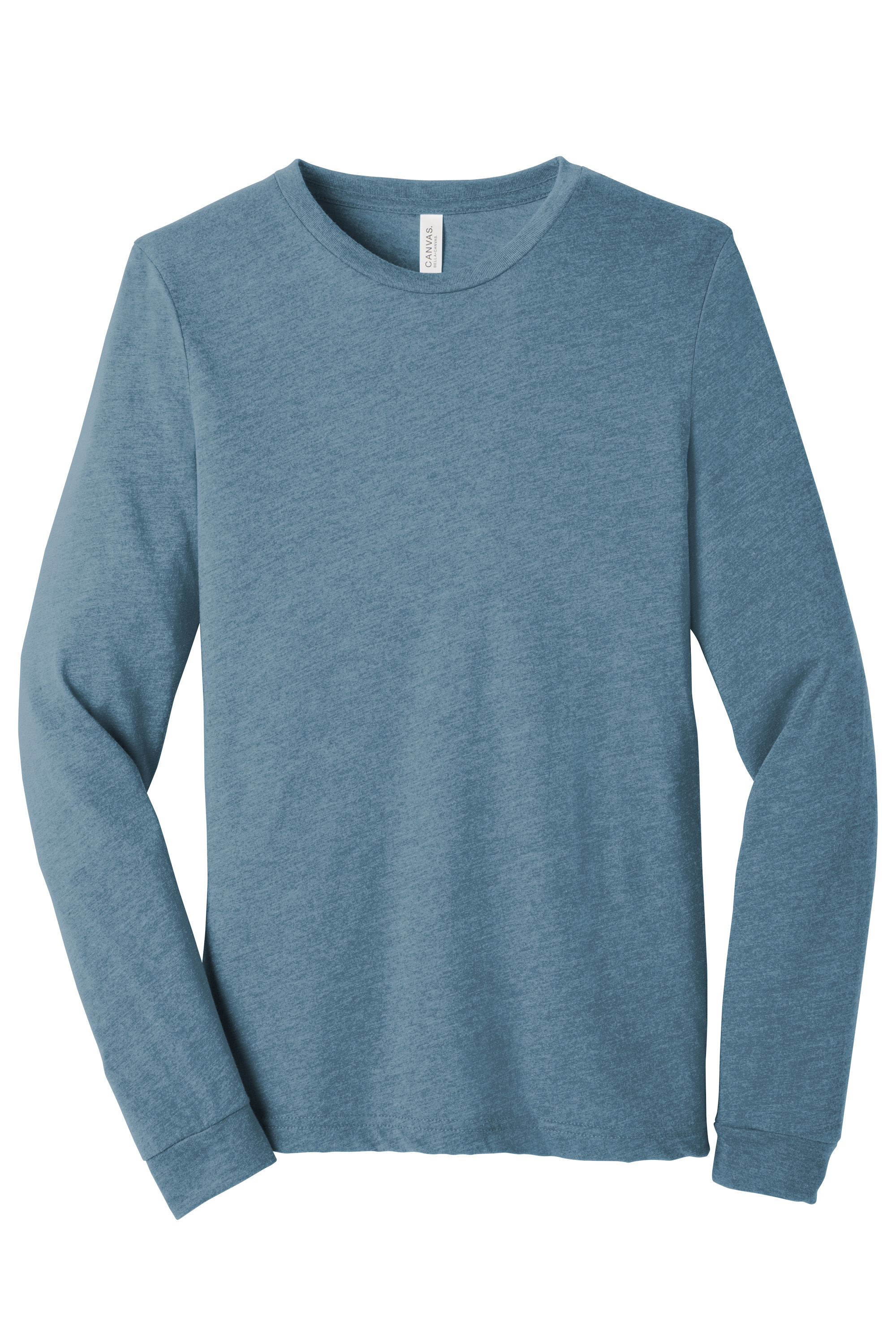 Bella+Canvas BC3513 Unisex Triblend Long Sleeve Tee – Denim Triblend, 100+ pieces, Blank