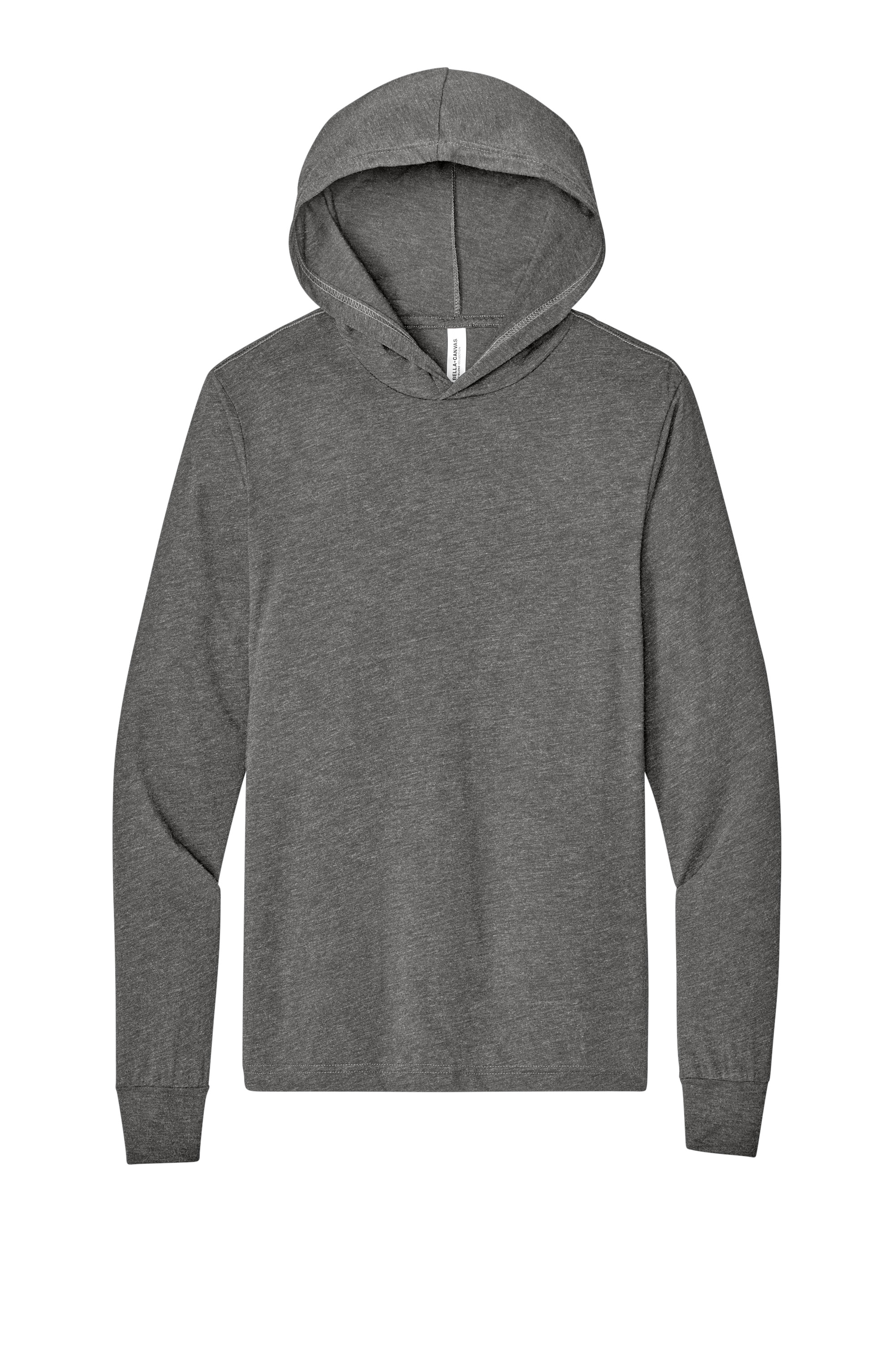 Bella+Canvas BC3512 Unisex Jersey Long Sleeve Tee – Grey Triblend, 100+ pieces, Blank