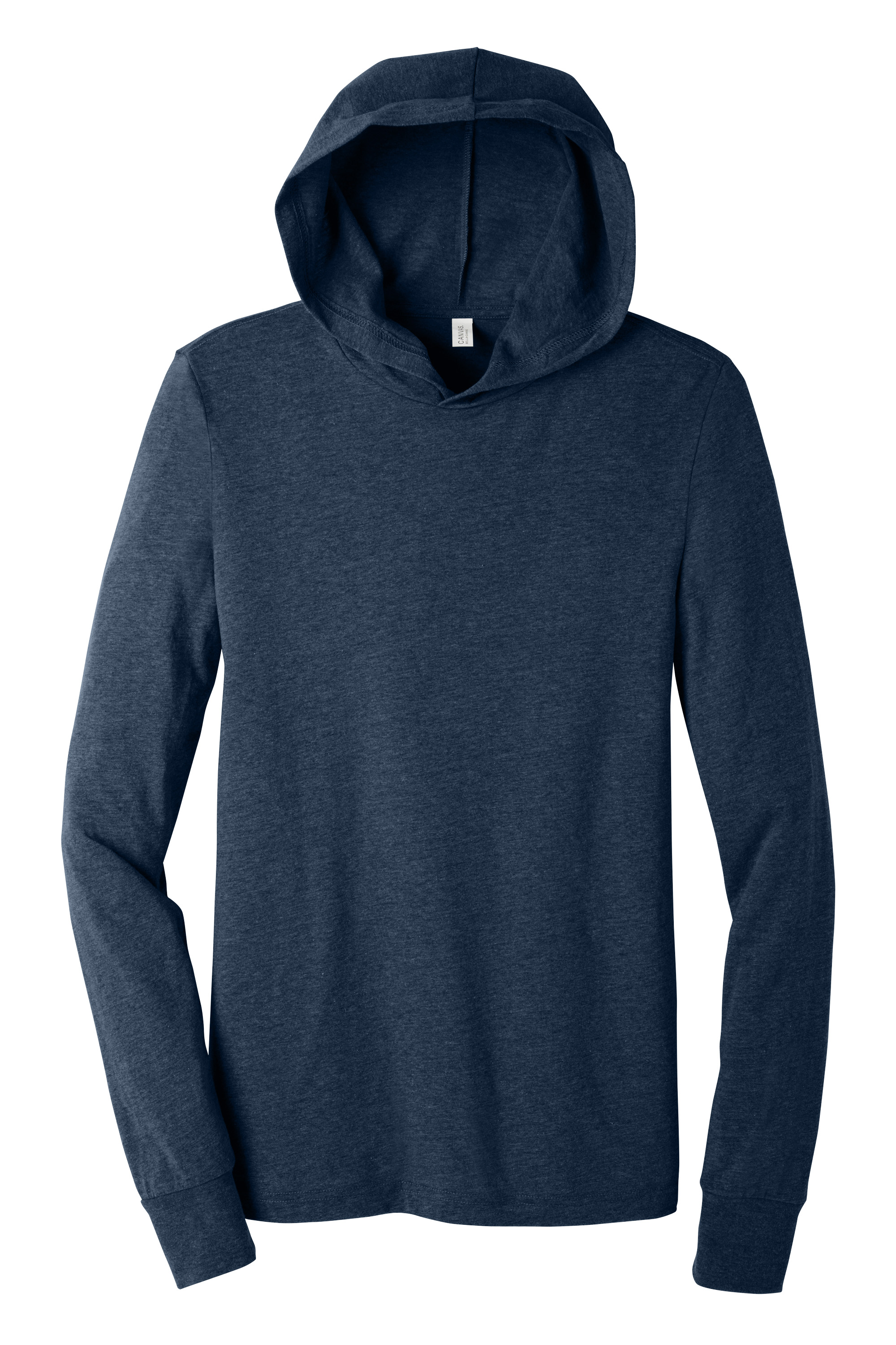 Bella+Canvas BC3512 Unisex Jersey Long Sleeve Tee – Heather Navy, 24-47 pieces, Blank
