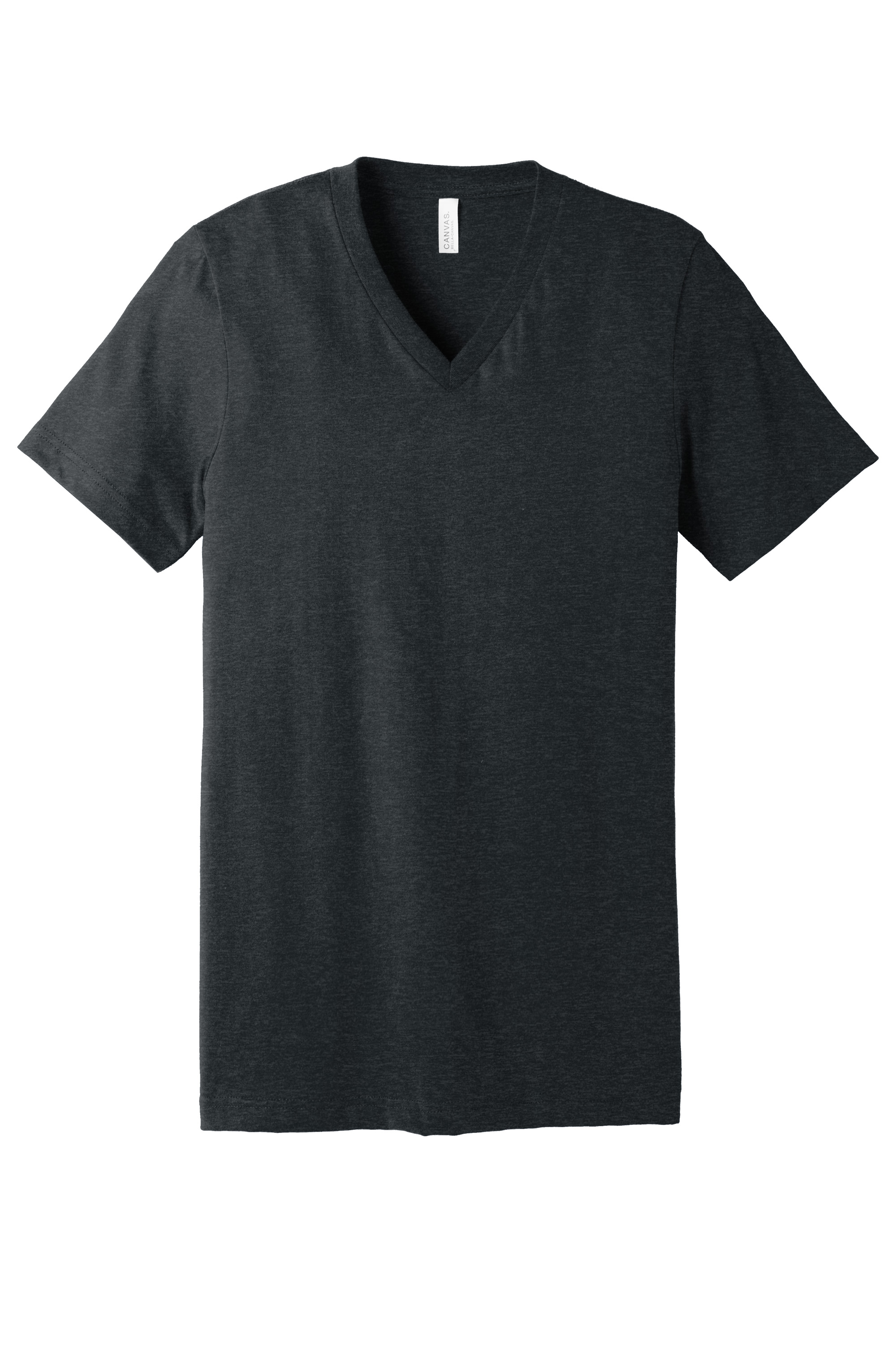 Bella+Canvas BC3005CVC Unisex Heather CVC V-Neck Tee – Dark Grey Heather, 1-3 pieces, Blank