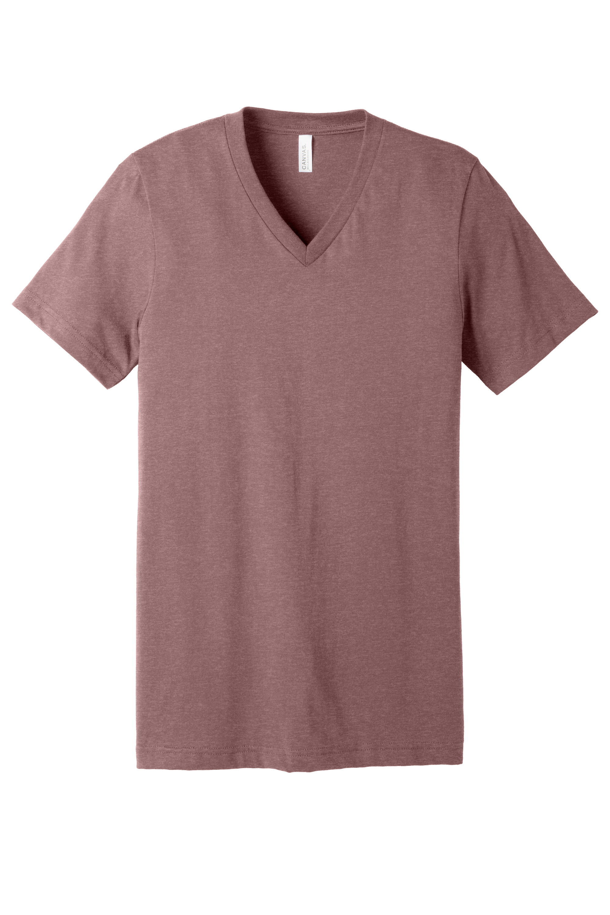 Bella+Canvas BC3005CVC Unisex Heather CVC V-Neck Tee – Heather Mauve, 13-15 pieces, Blank