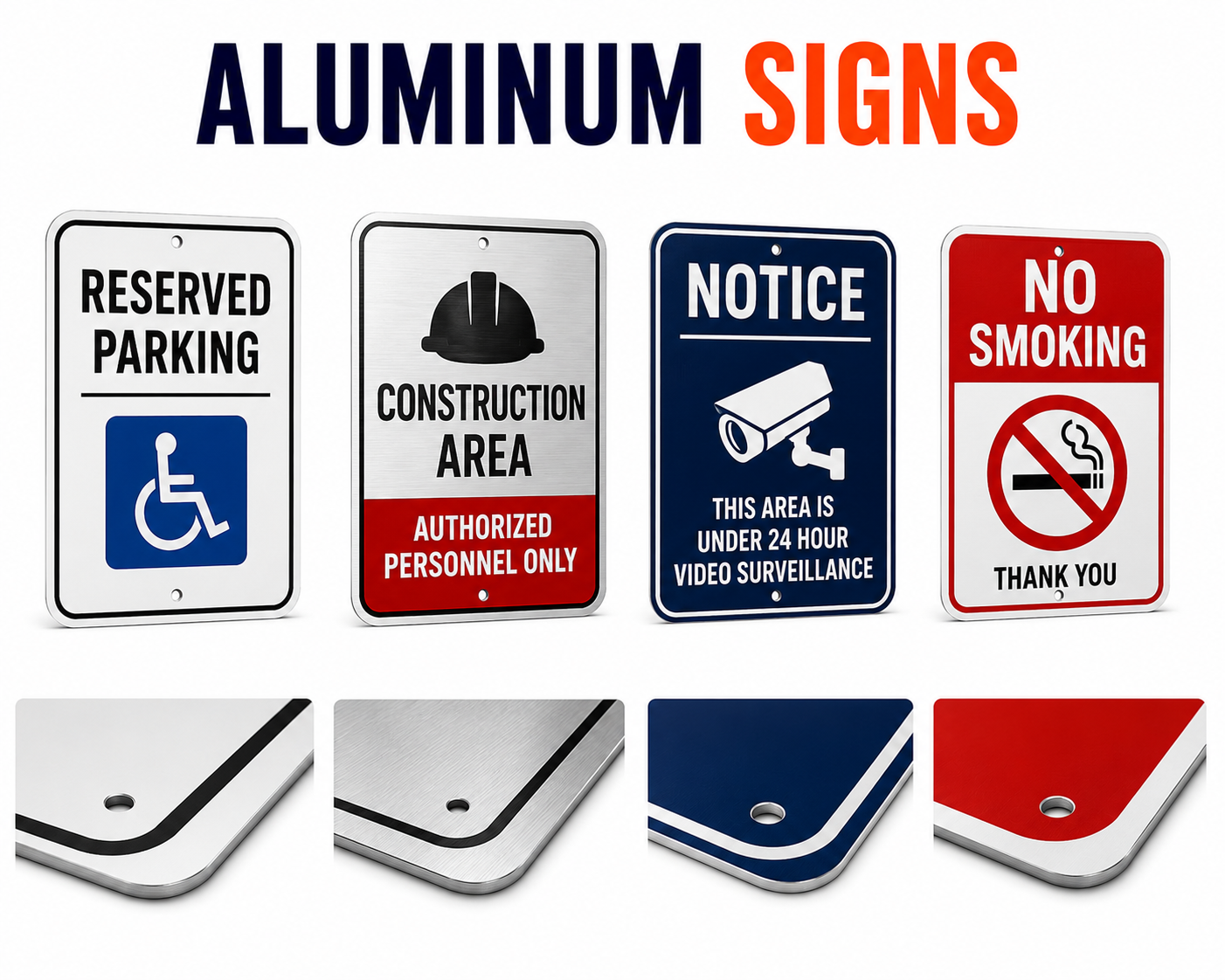 Real Estate Post - Aluminum Sandwich Board 3mm- Double Sieded White — 24 x 30