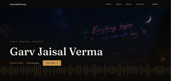 Garv Jaisal Verma Official Website