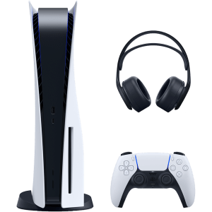 PlayStation 5 -pelikonsoli + PS5 PULSE 3D -pelikuulokkeet