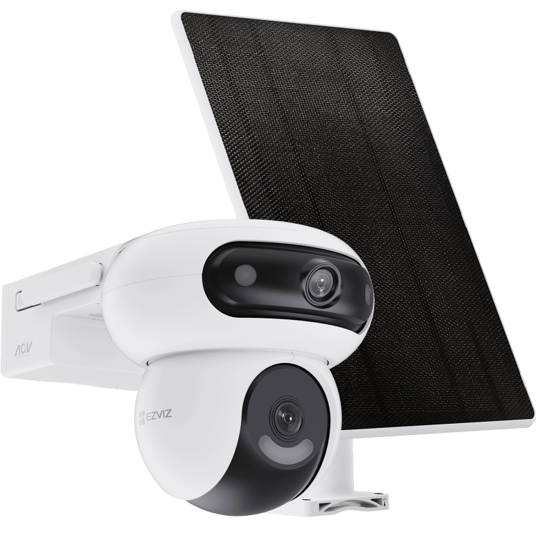 EZVIZ HB90 Dual 2K+ -valvontakamera aurinkopaneelilla