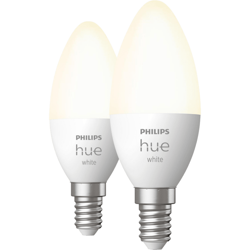 Philips Hue White E14 -älylamppu, 2 kpl