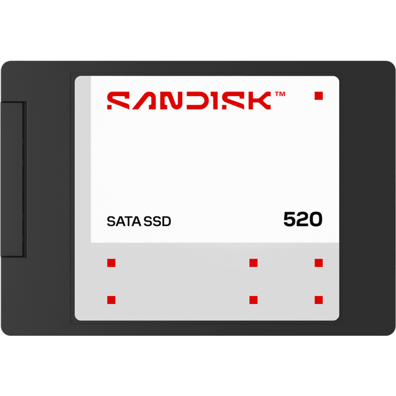 SanDisk 520 2.5 SATA SSD -levy, 500 Gt